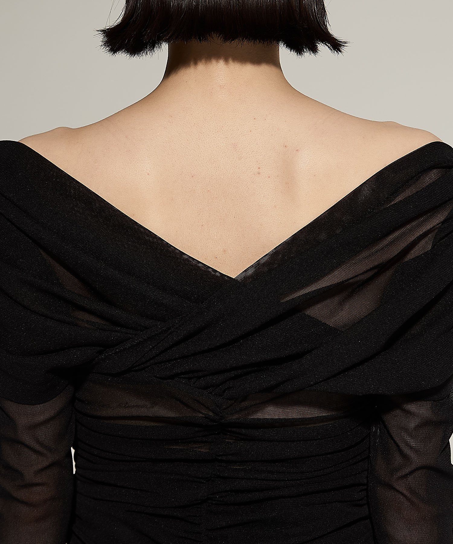 TULLE FRILLED BODYSUIT FETICO