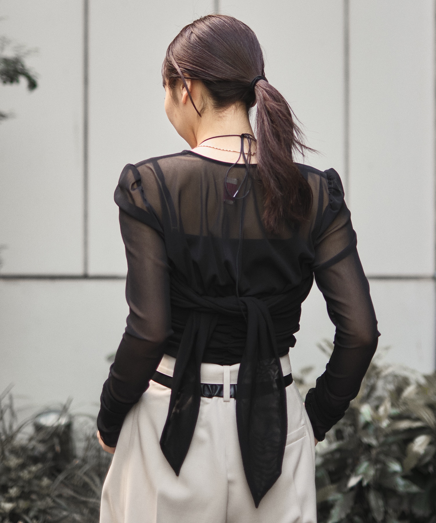 別注TULLE GATHERED TOP FETICO