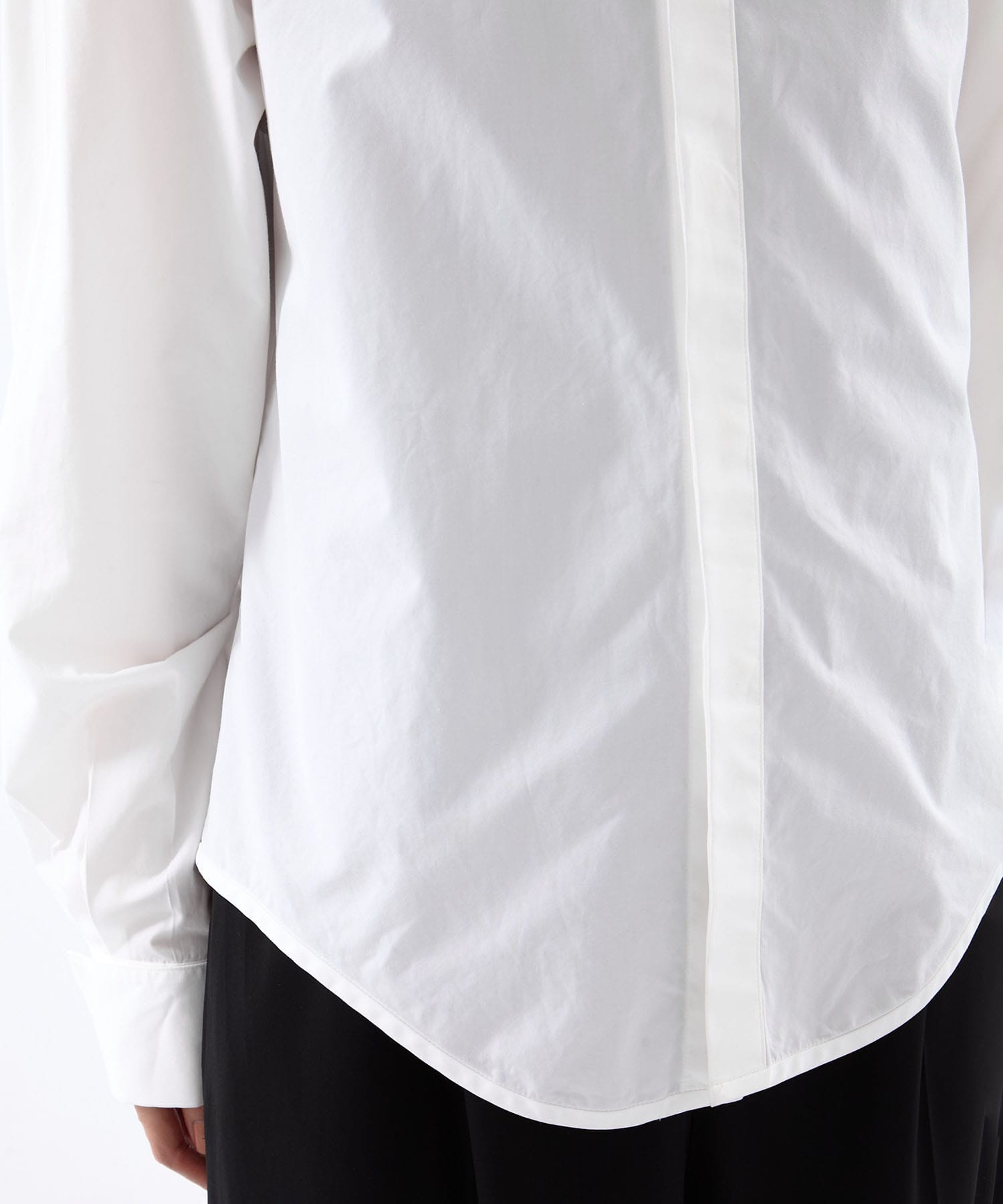 crystal silver tip lapel shirt tanakadaisuke