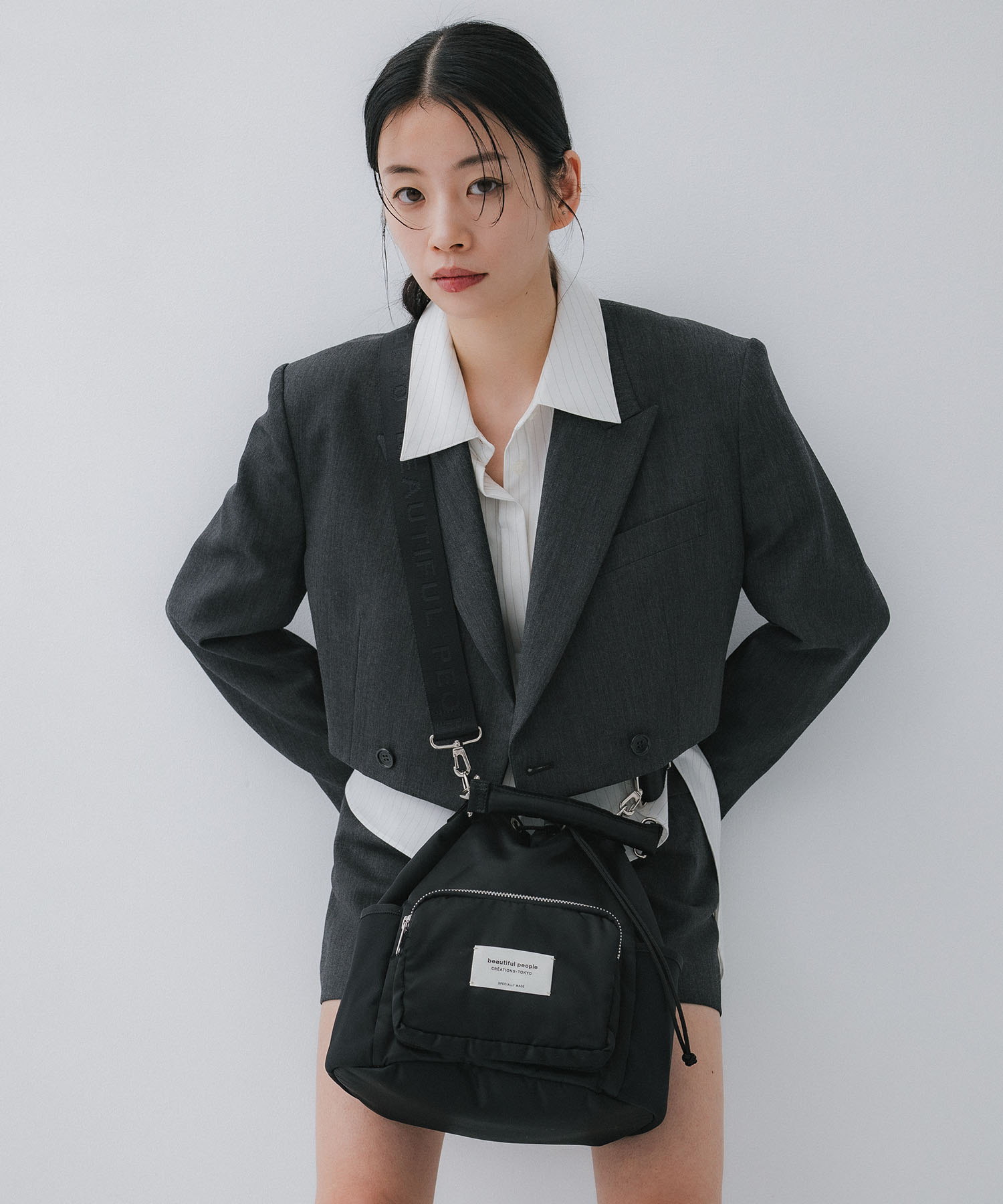 別注ナイロン巾着バッグ beautiful people