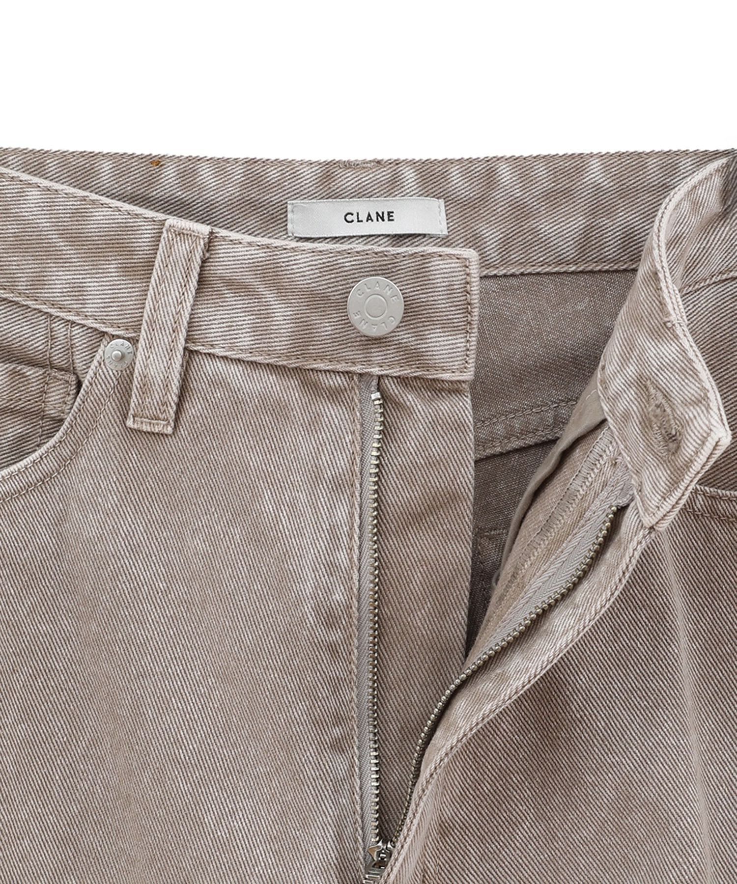 SLASH CUT DENIM PANTS CLANE