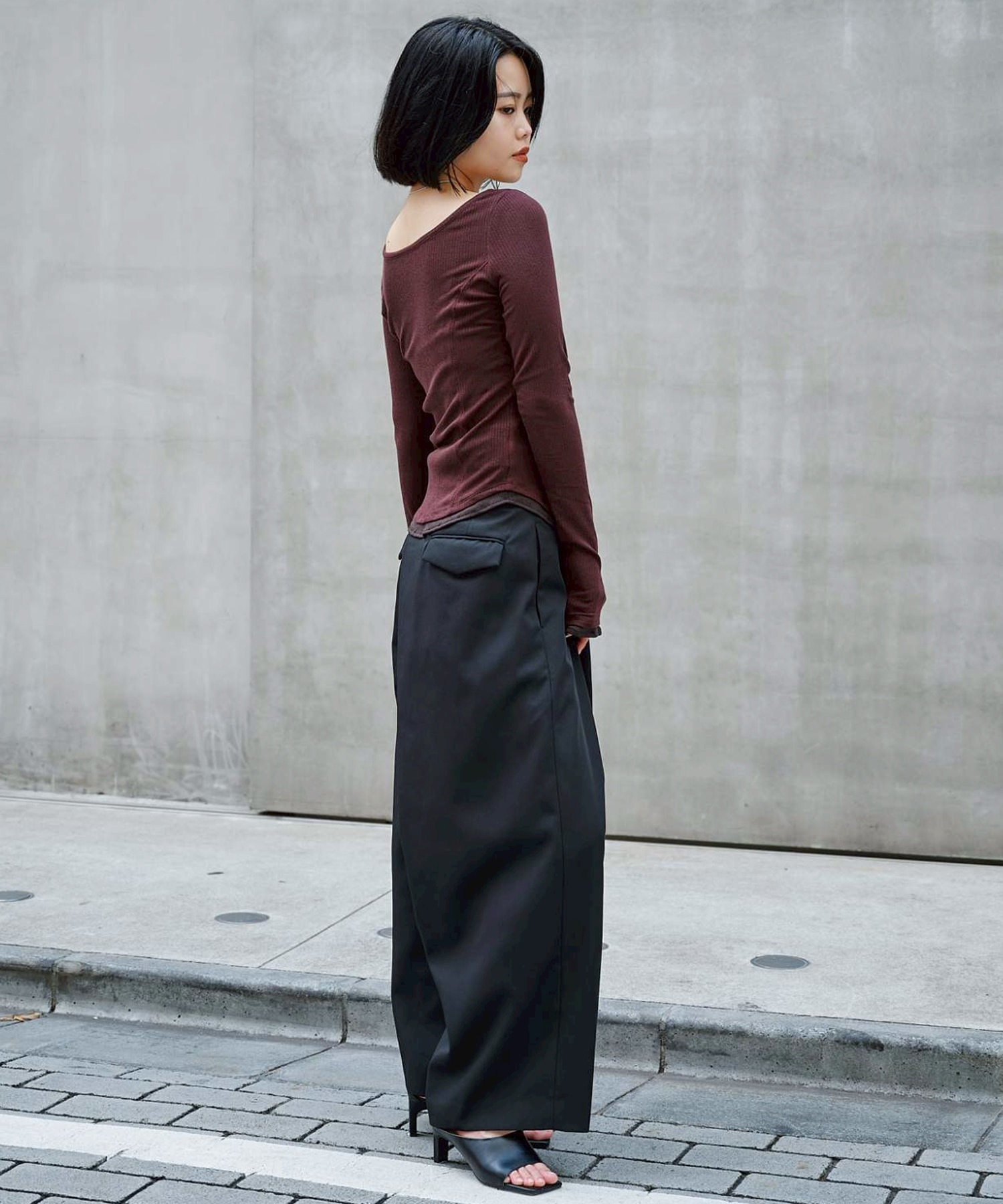 Back Asymmetry Chino Pants STUDIOUS