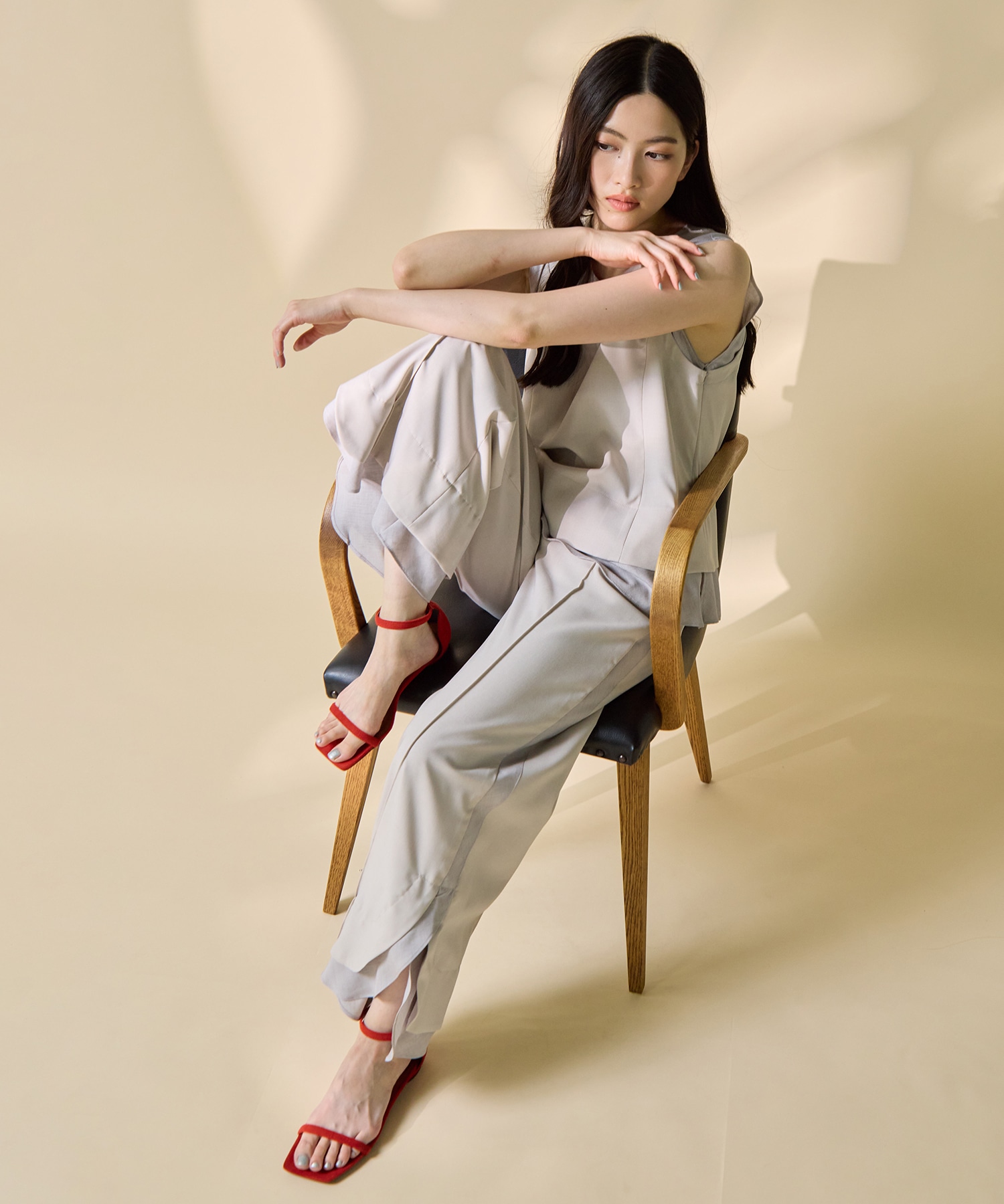 Sheer Layered Trousers STUDIOUS