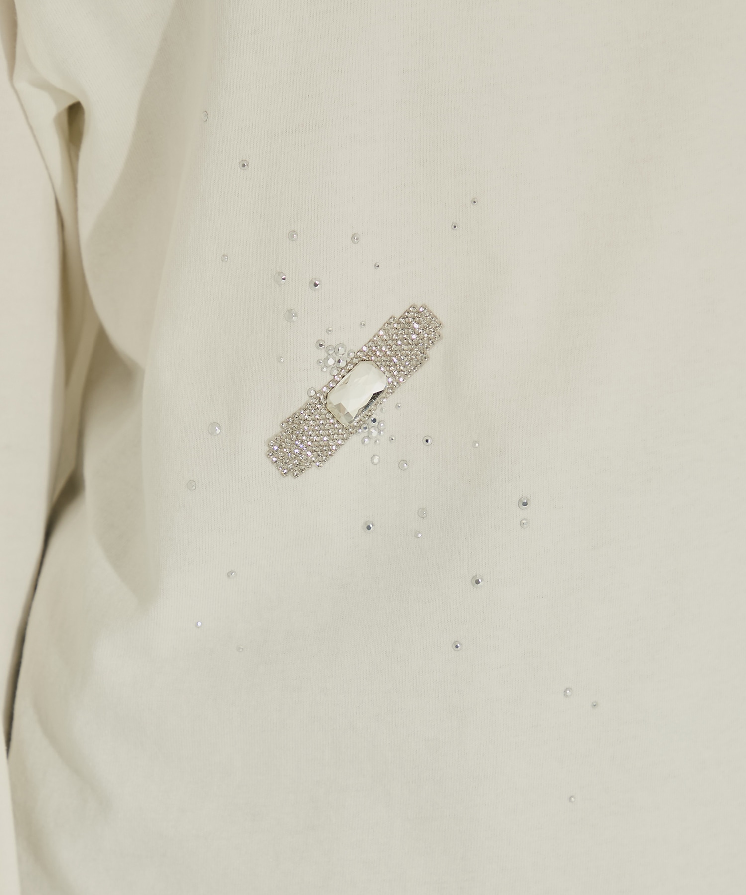 Bijou Aid long sleeve T-shirt White tanakadaisuke