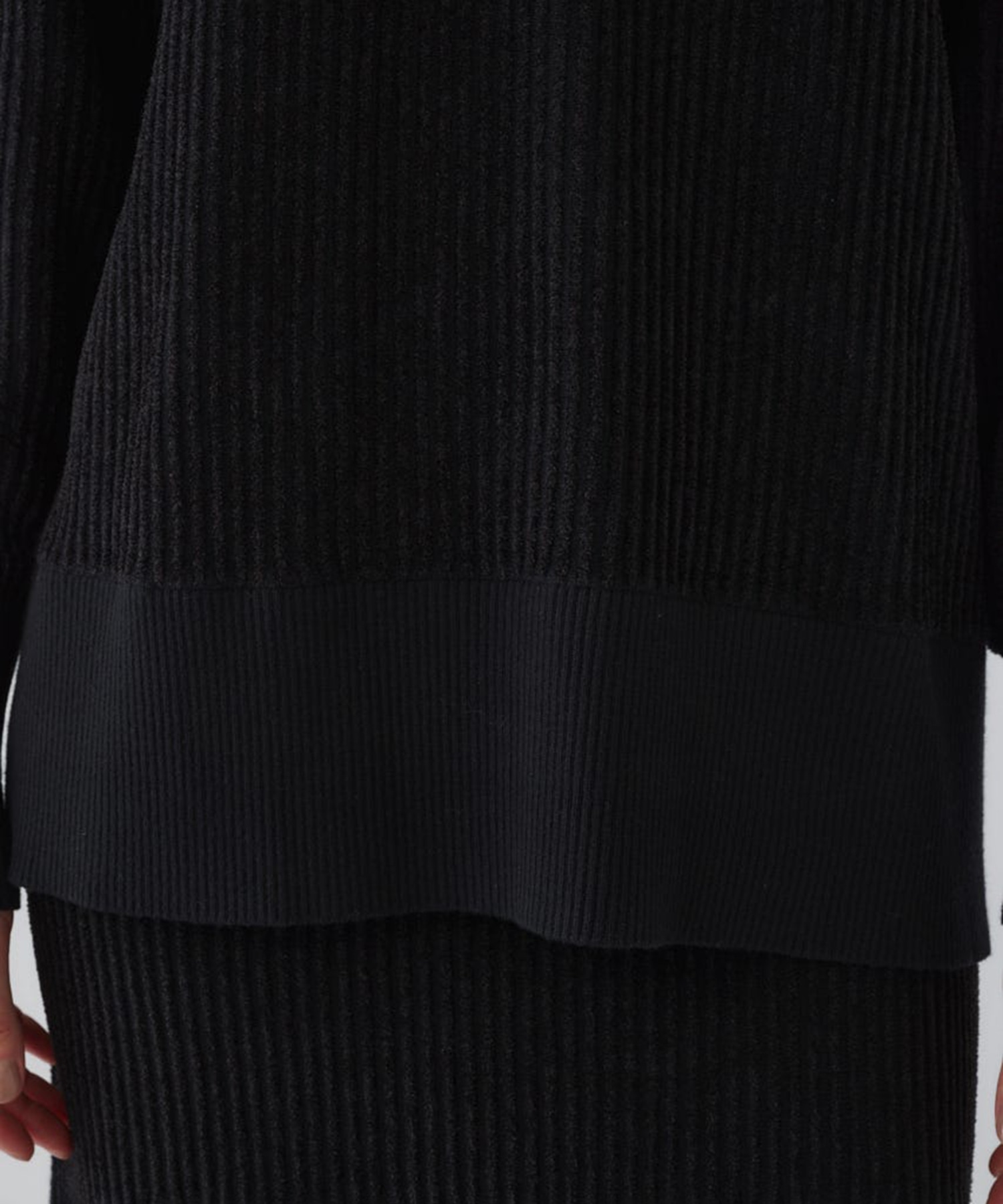 Basic coller rib pullover RIM.ARK