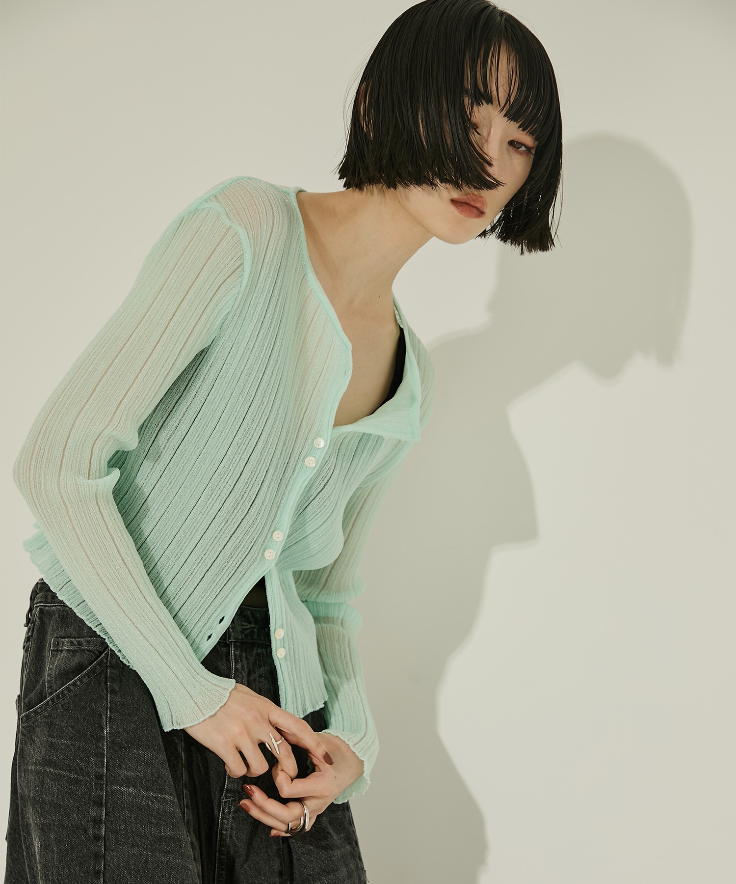 SHEER RANDOM LIB KNIT STUDIOUS
