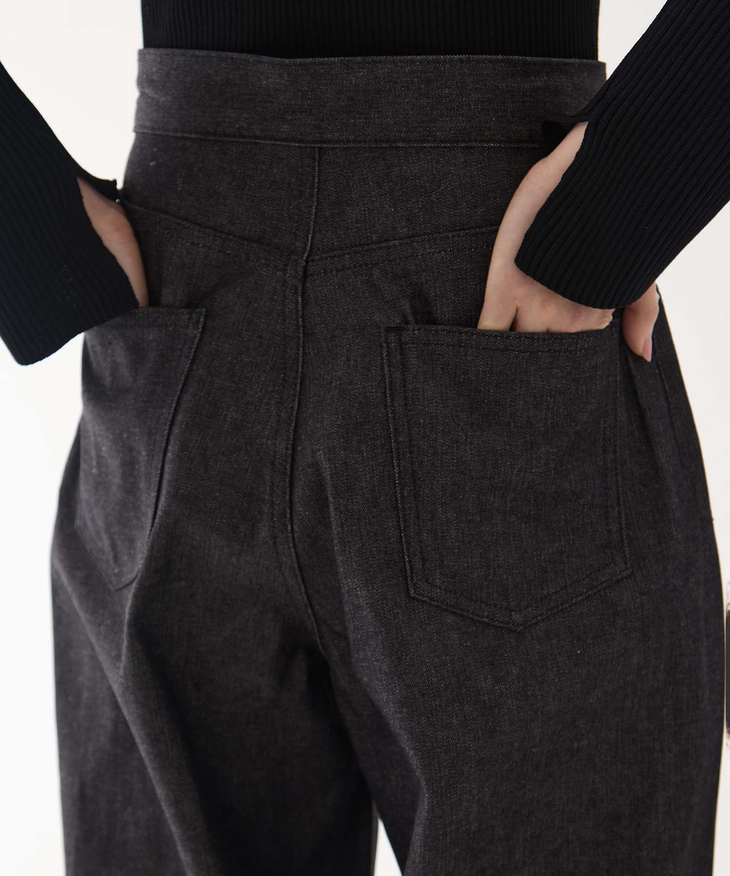 RIGID DENIM WIDE PANTS (SHORT LENGTH) JOHN LAWRENCE SULLIVAN