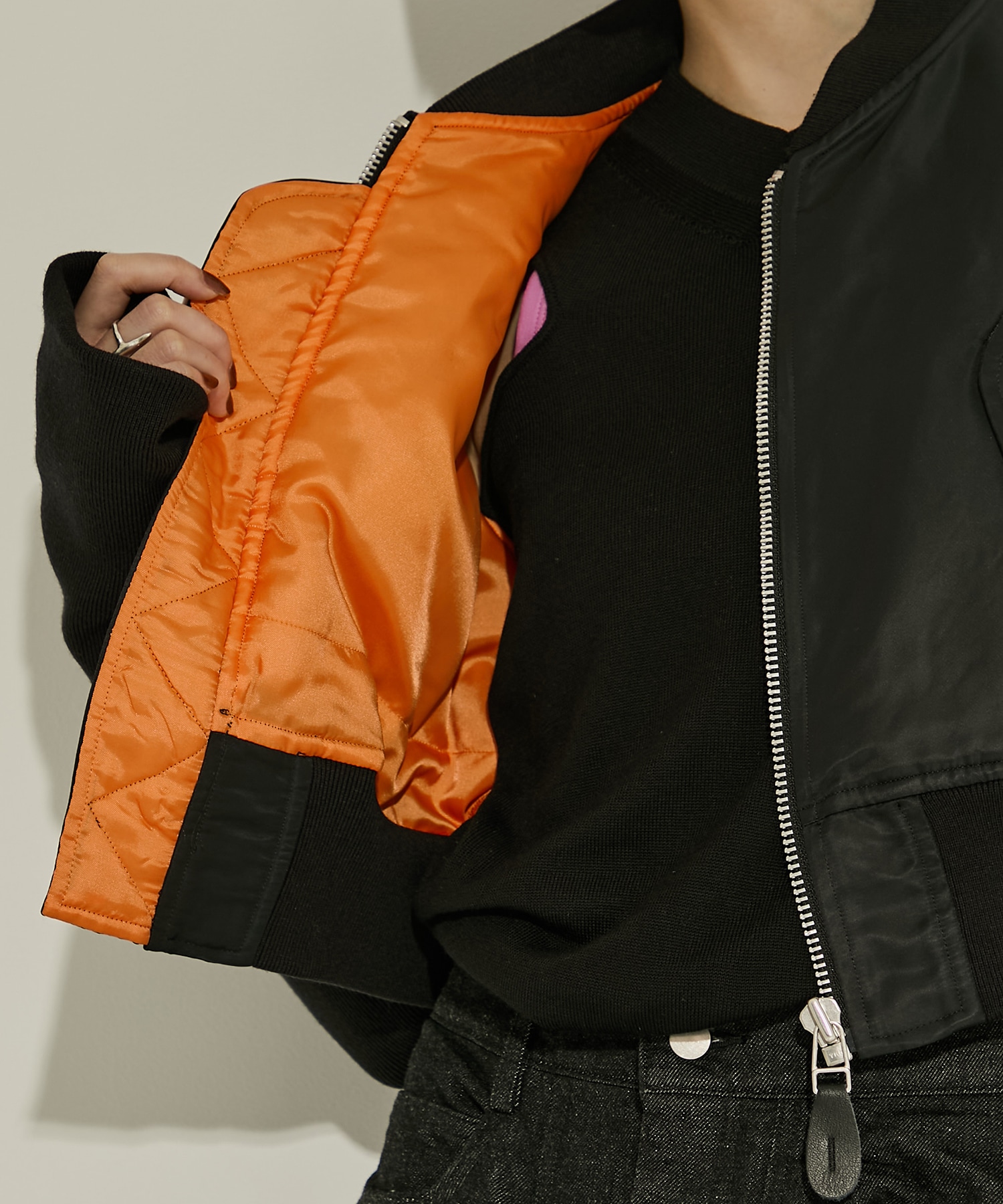NYLON BOLERO BOMBER JACKET JOHN LAWRENCE SULLIVAN