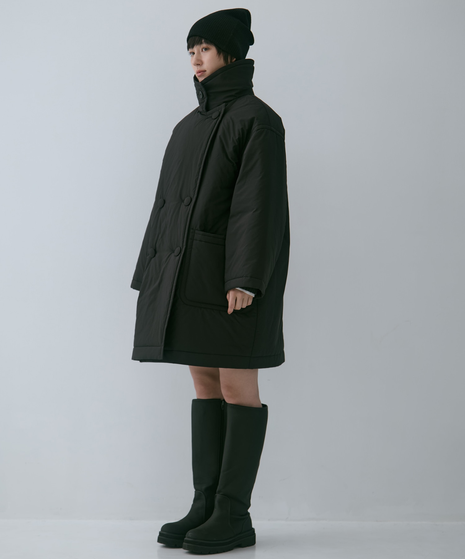 PADDED BUTTON COAT STUDIOUS