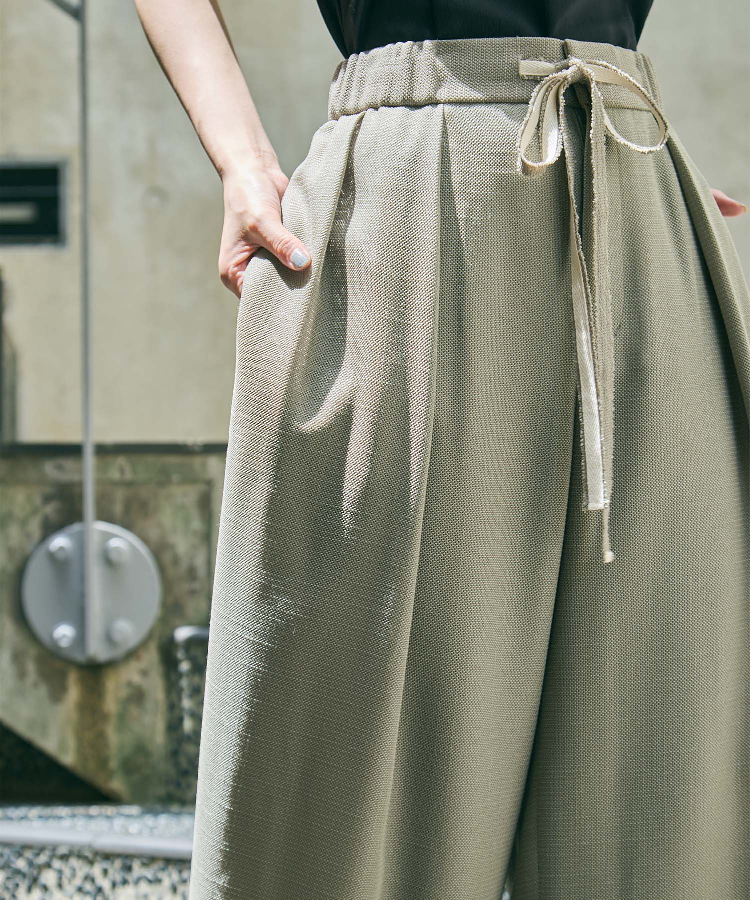 Washable Mesh Relax Trousers STUDIOUS