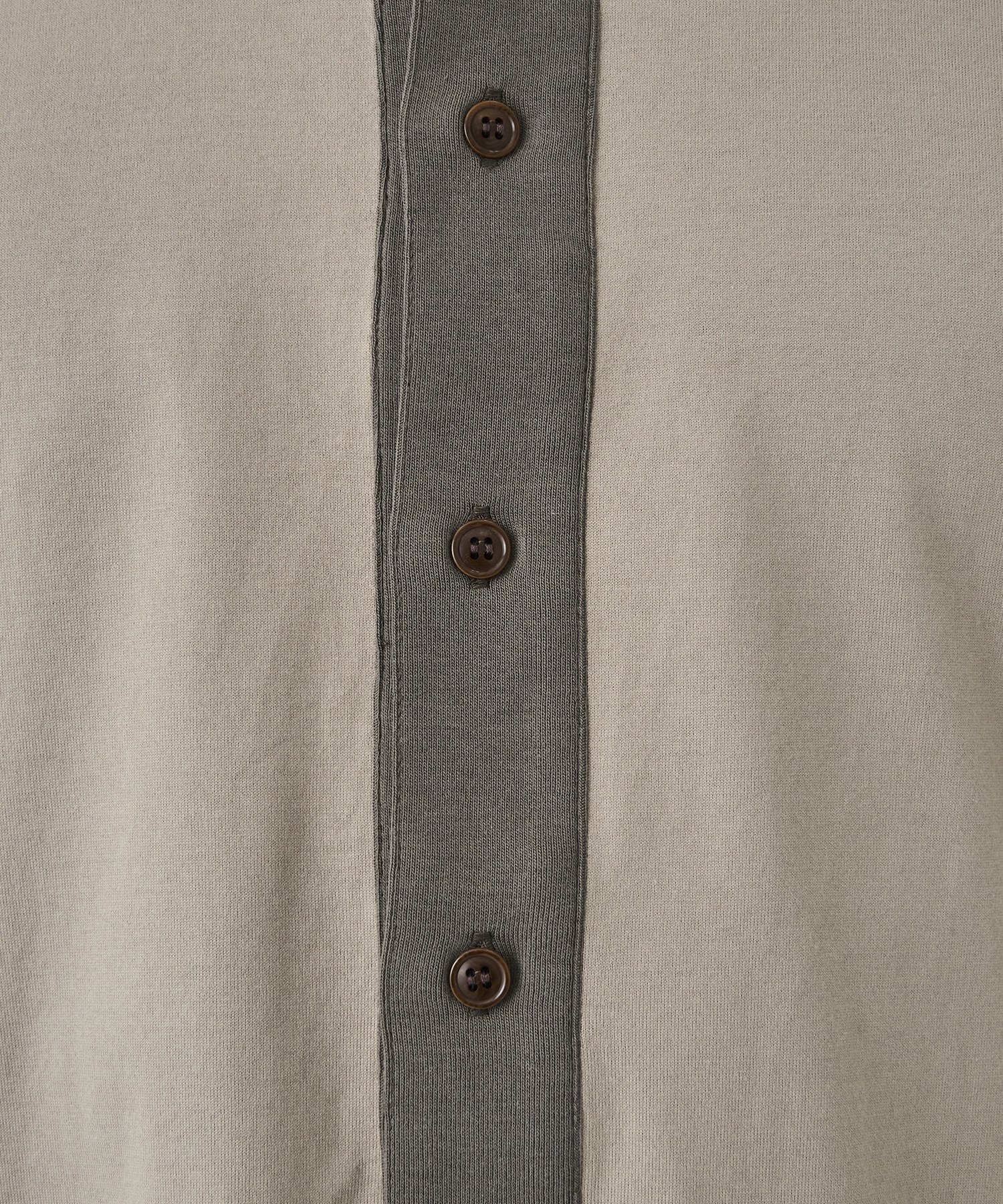 Henley Neck Long Sleeve Shirt MATSUFUJI
