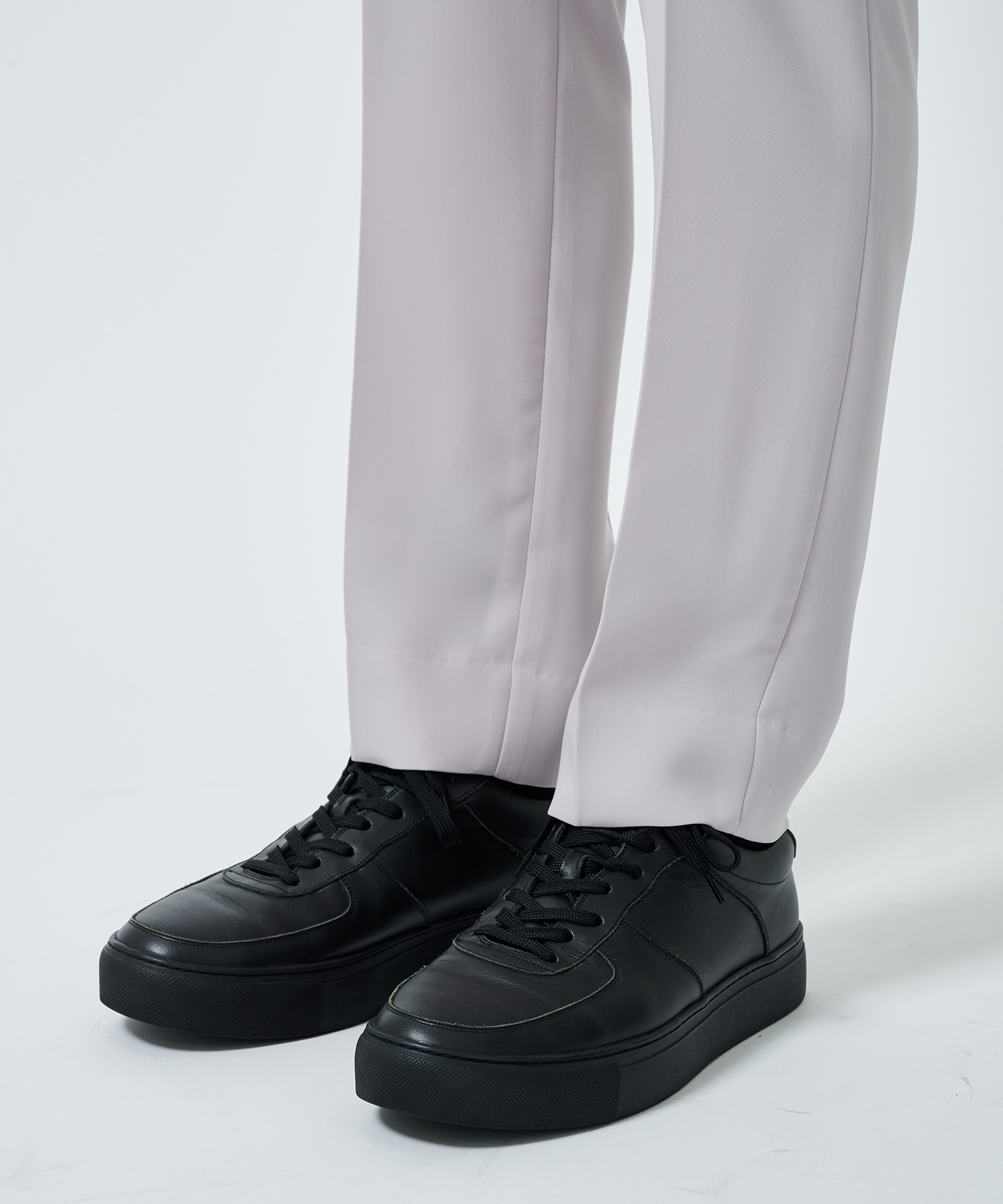 Double Satin Slim Pants with Long Belt CULLNI