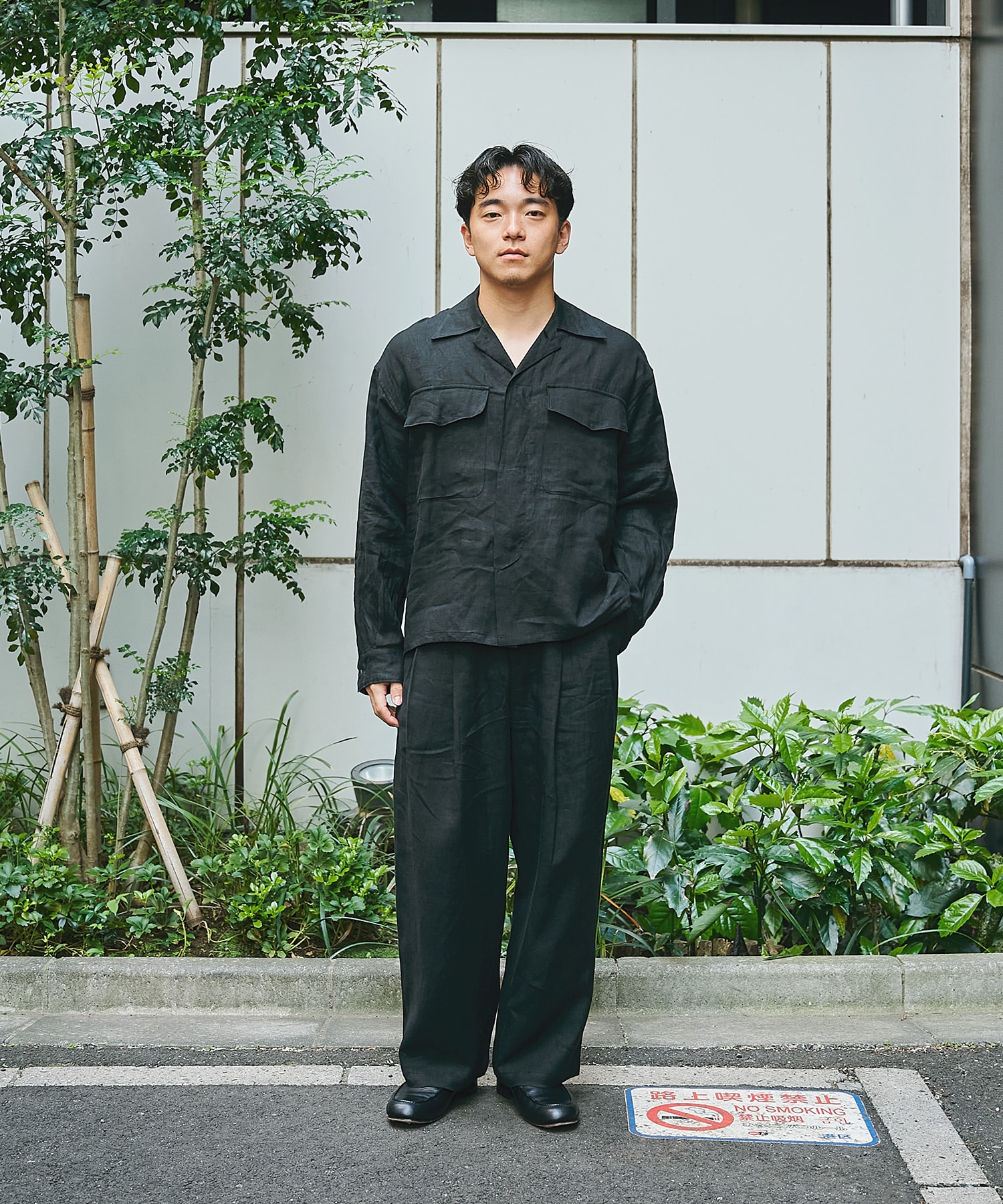 別注 LINEN TROPICAL FATIGUE SHIRT MARKAWARE/marka