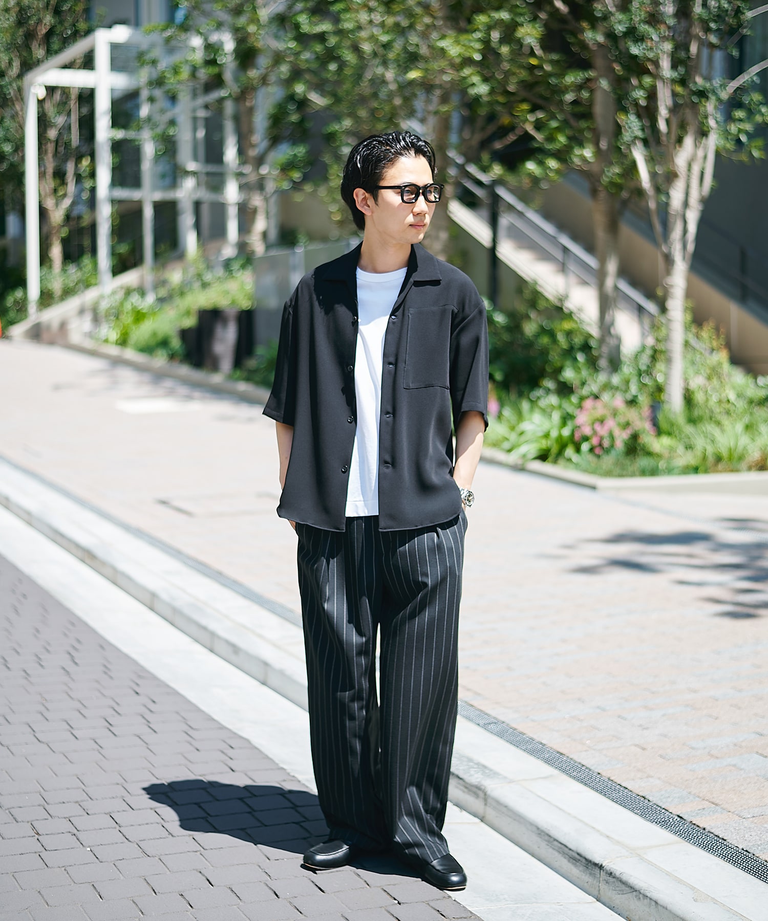 Non-Mulesed Summer Wool Slacks STUDIOUS