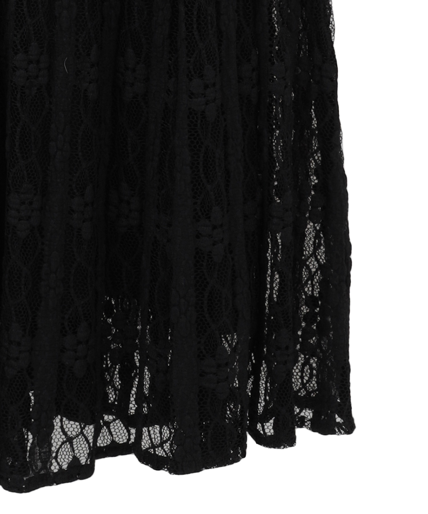 LACE MINI PUFF SLEEVE ONEPIECE CLANE