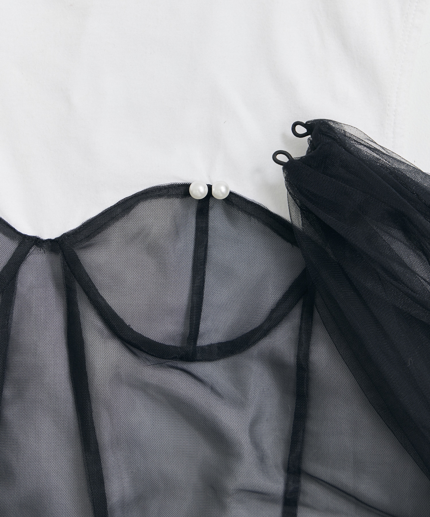別注Tulle Corsert T-shirt VIVIANO