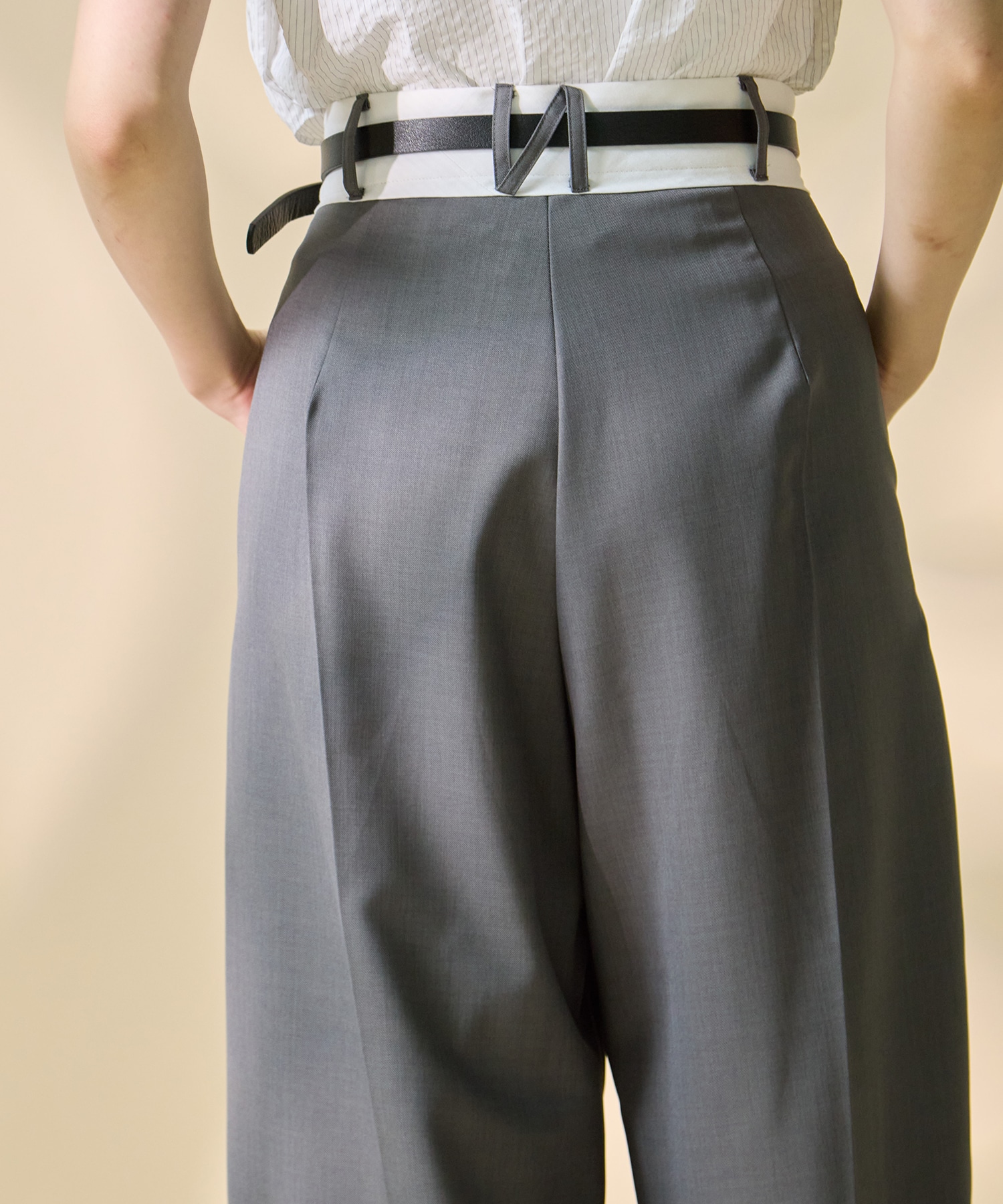 Asymmetric Front Trousers STUDIOUS