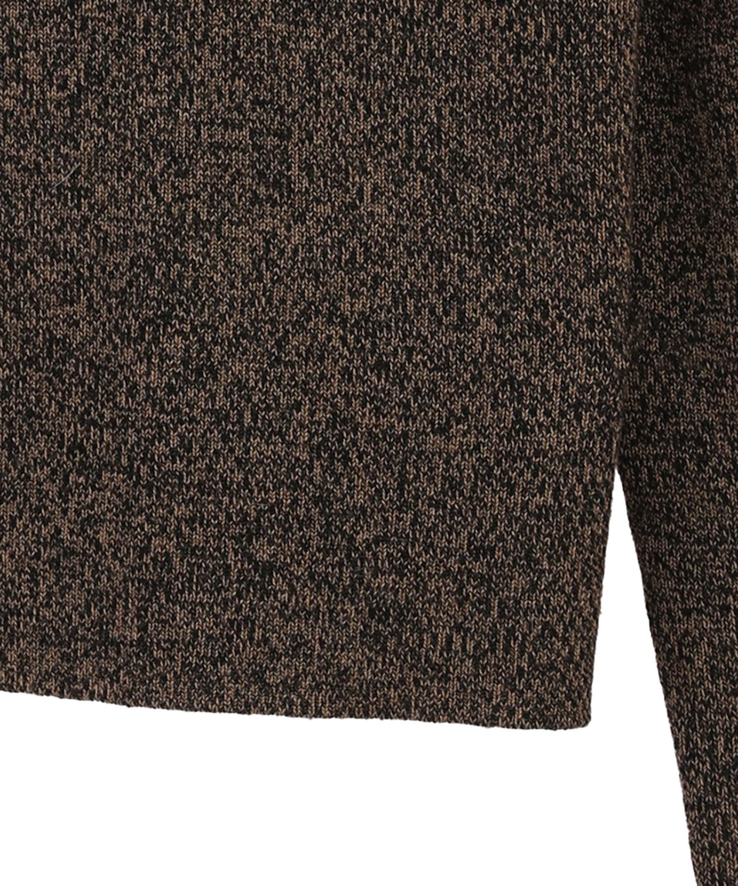 ZIP UP TURTLE KNIT TOPS CLANE