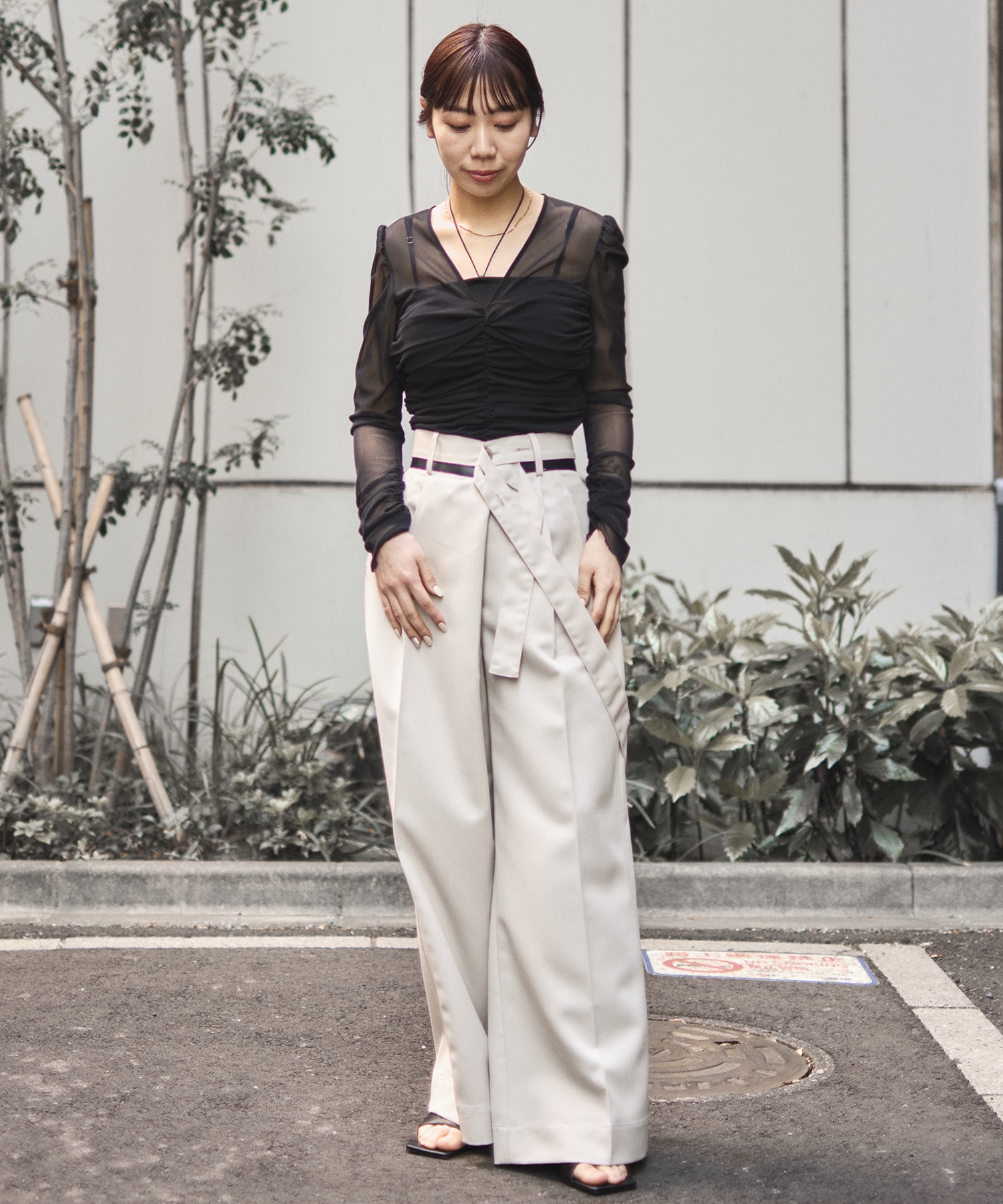 別注TULLE GATHERED TOP FETICO