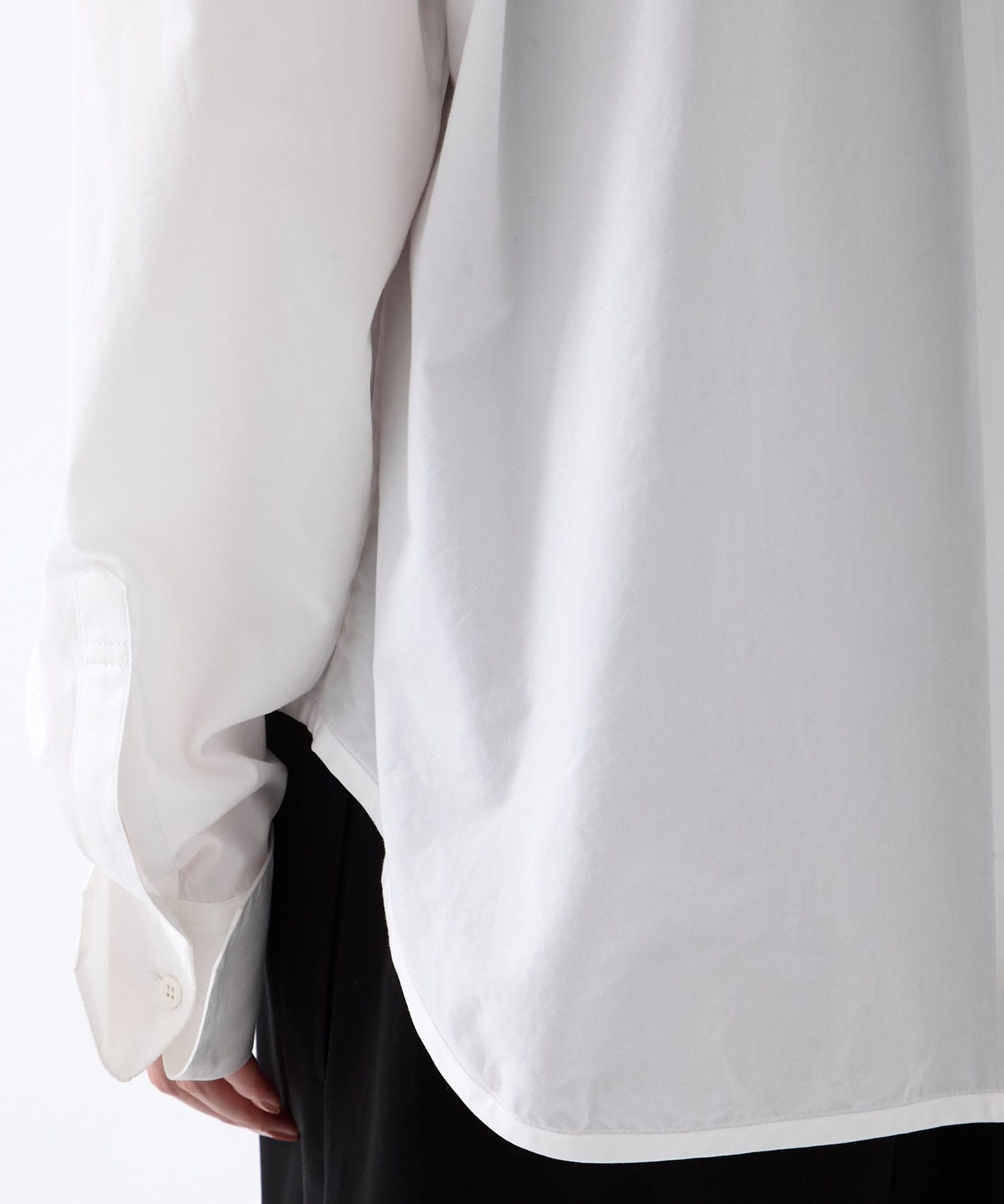 crystal silver tip lapel shirt tanakadaisuke