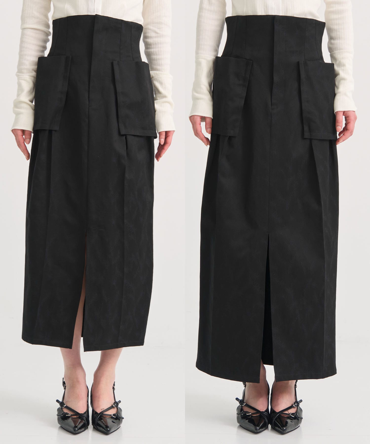 Leaf Jacquard Skirt STUDIOUS