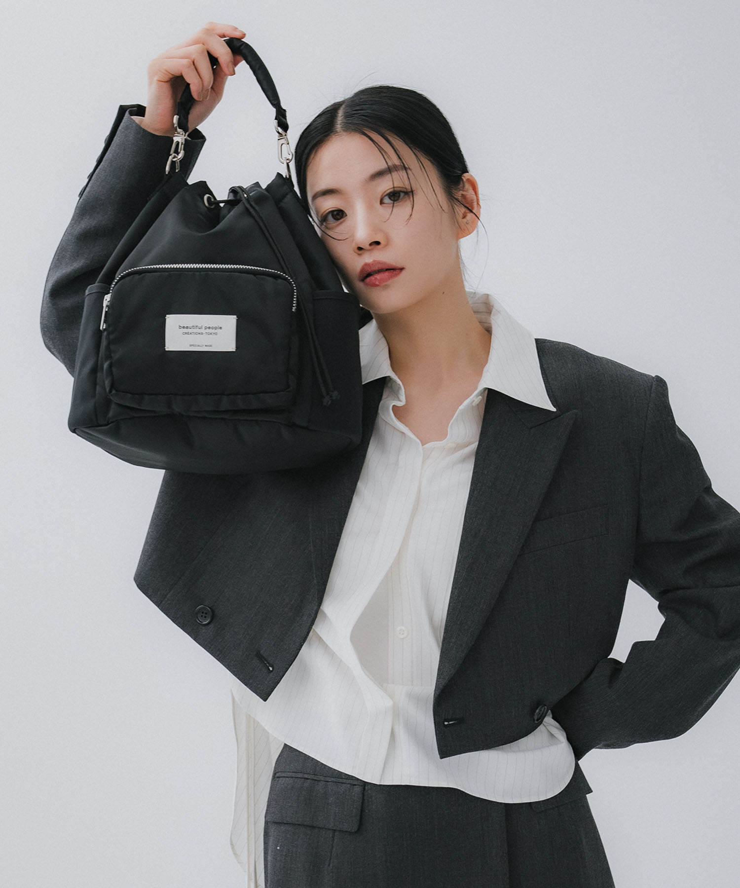 別注ナイロン巾着バッグ beautiful people