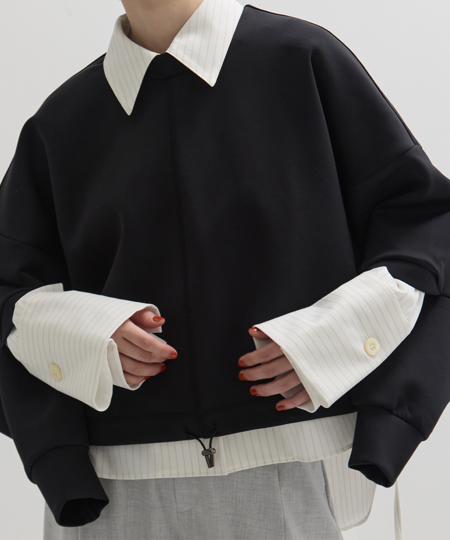 Draw Cord Cropped T UJOH