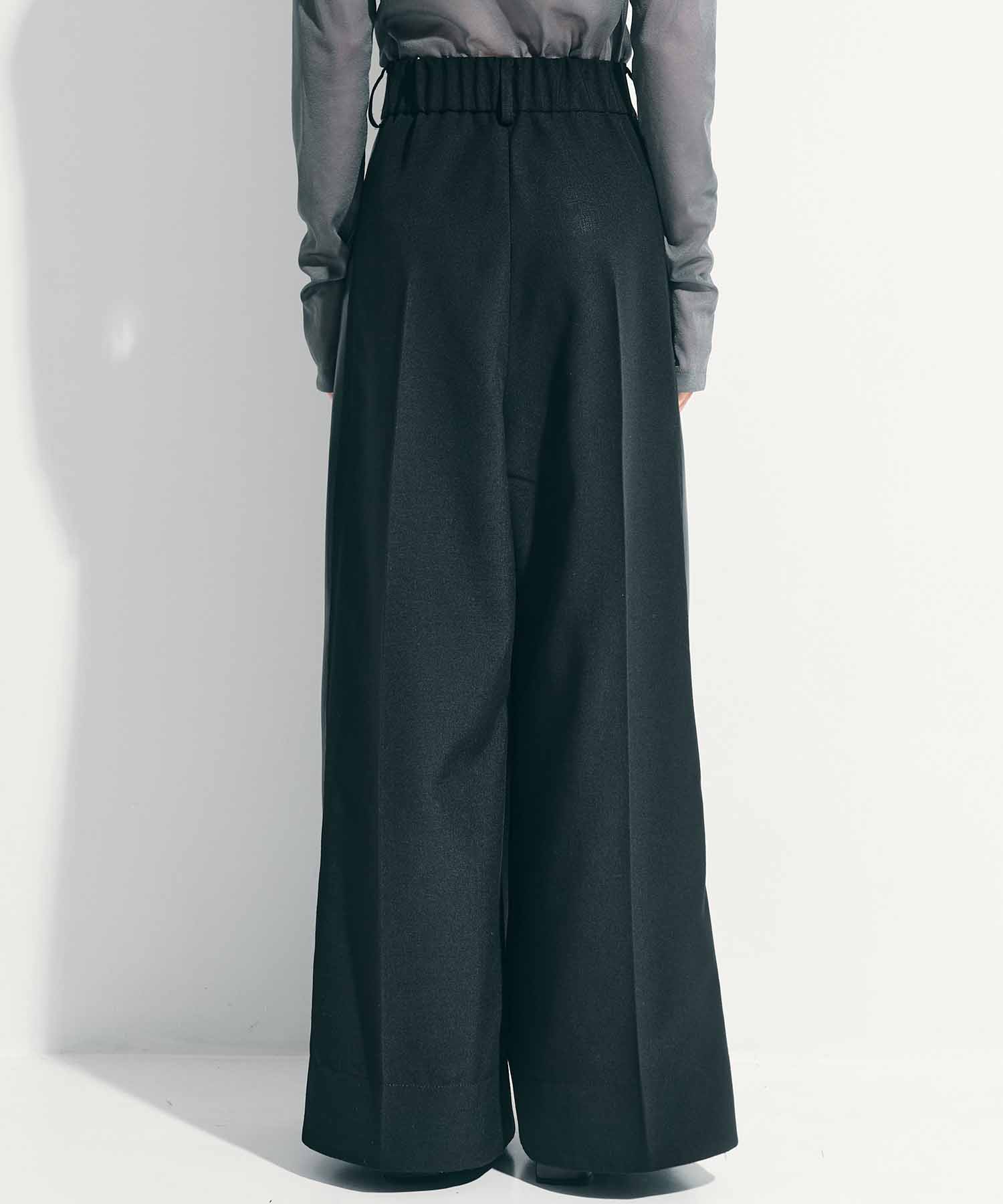 Side Leather Flare Trousers STUDIOUS