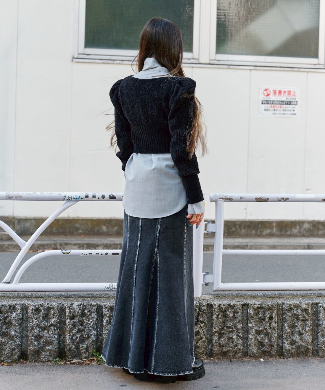 Waist Tucked Wool Shirt STUDIOUS