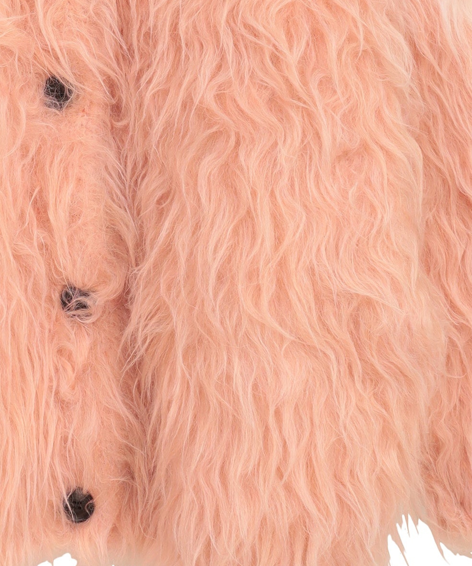 BI COLOR SHAGGY KNIT CARDIGAN CLANE
