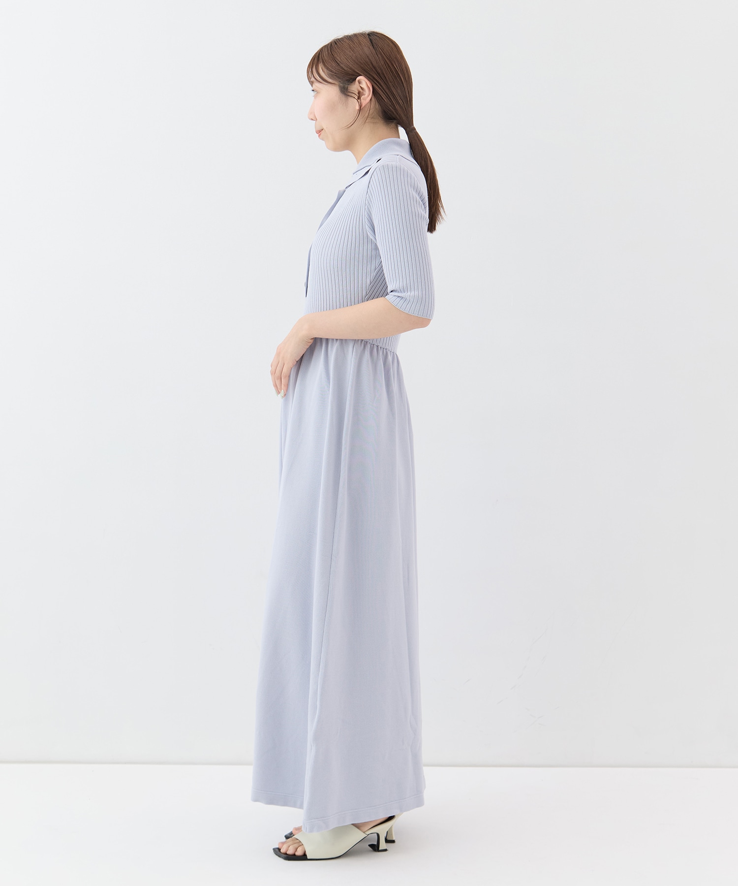 Sailor Collar Knit Dress STUDIOUS