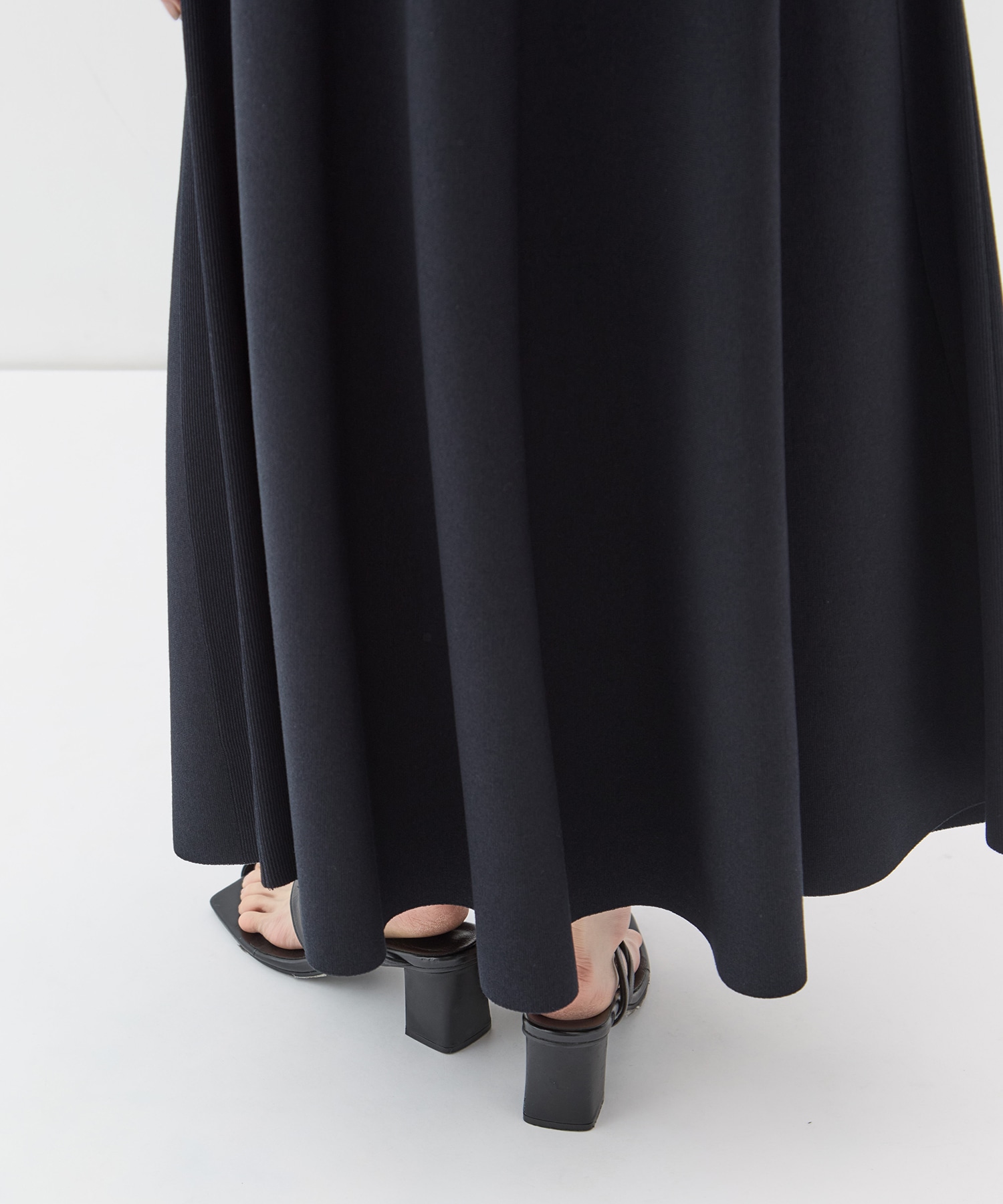 別注knit long flare skirt WRAPINKNOT