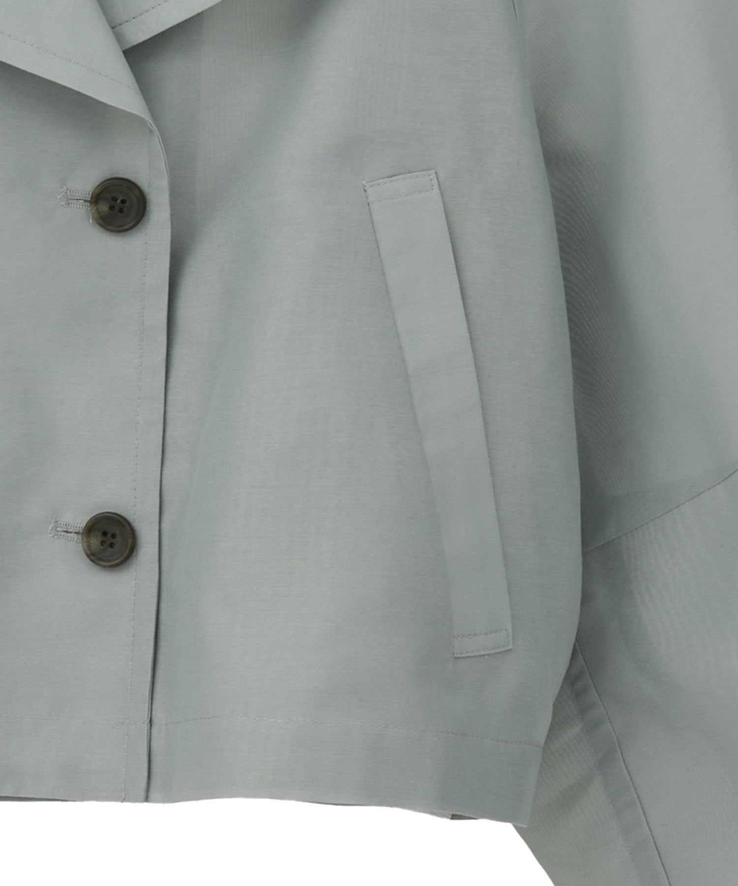 SHEER SHORT TRENCH JACKET CLANE