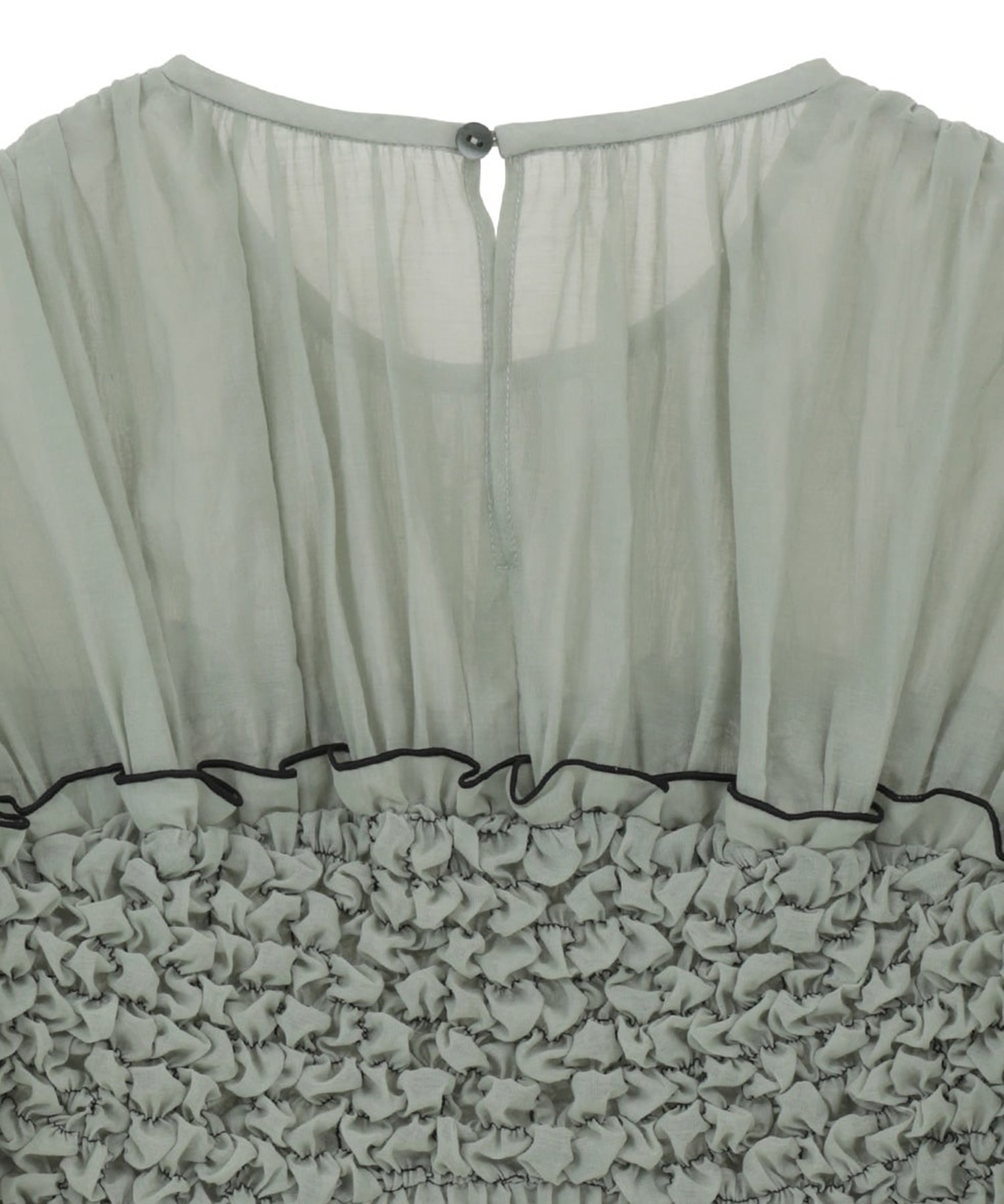 COLOR STITCHED SHIRRING TOPS CLANE