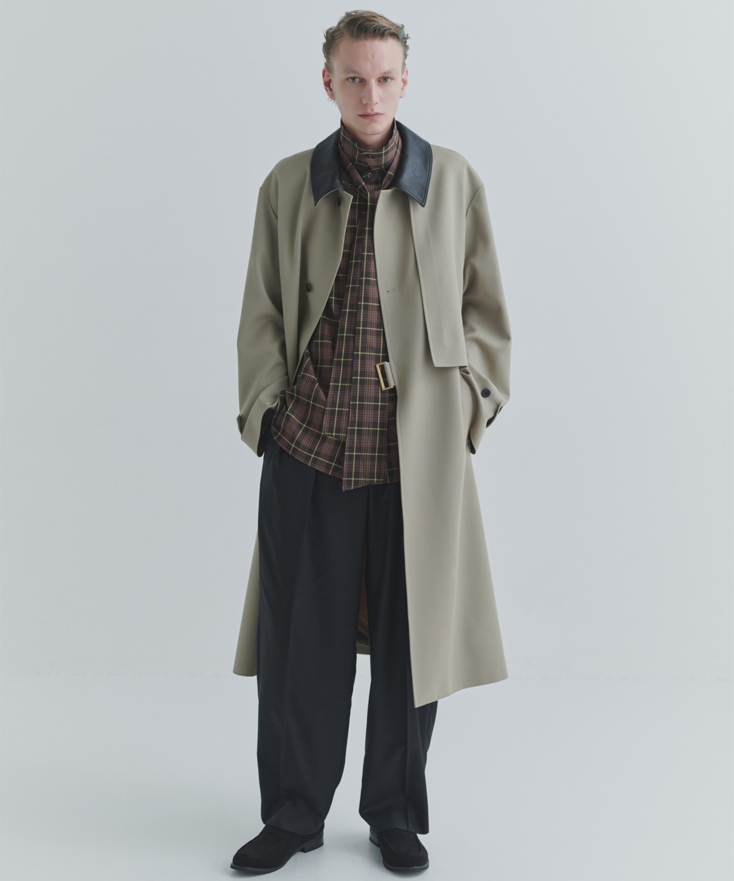 Tartan Check Bow-Tie Long Sleeve Shirt CULLNI