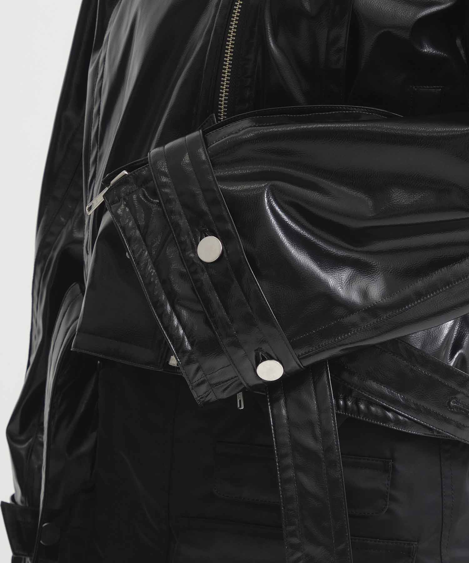 Patent Biker Jacket STUDIOUS