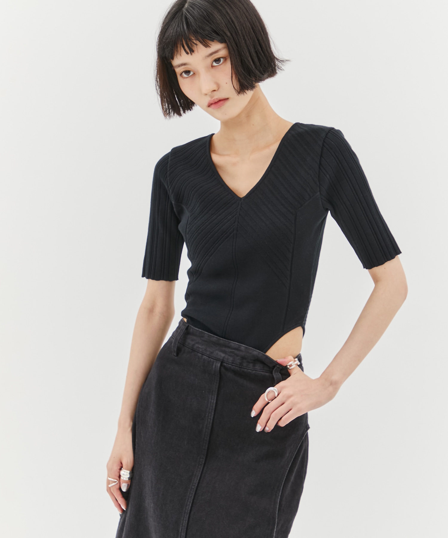 Jacquard Knit Bodysuit STUDIOUS