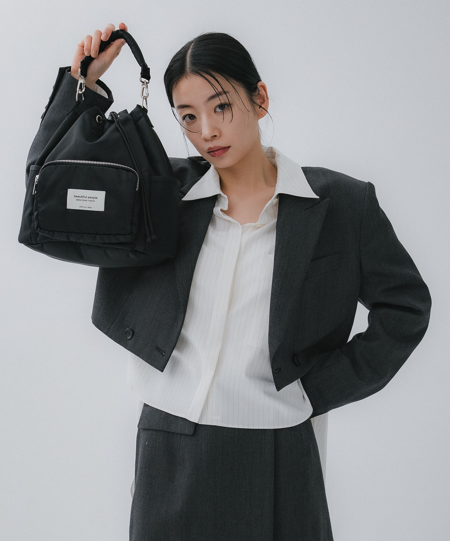 別注ナイロン巾着バッグ beautiful people