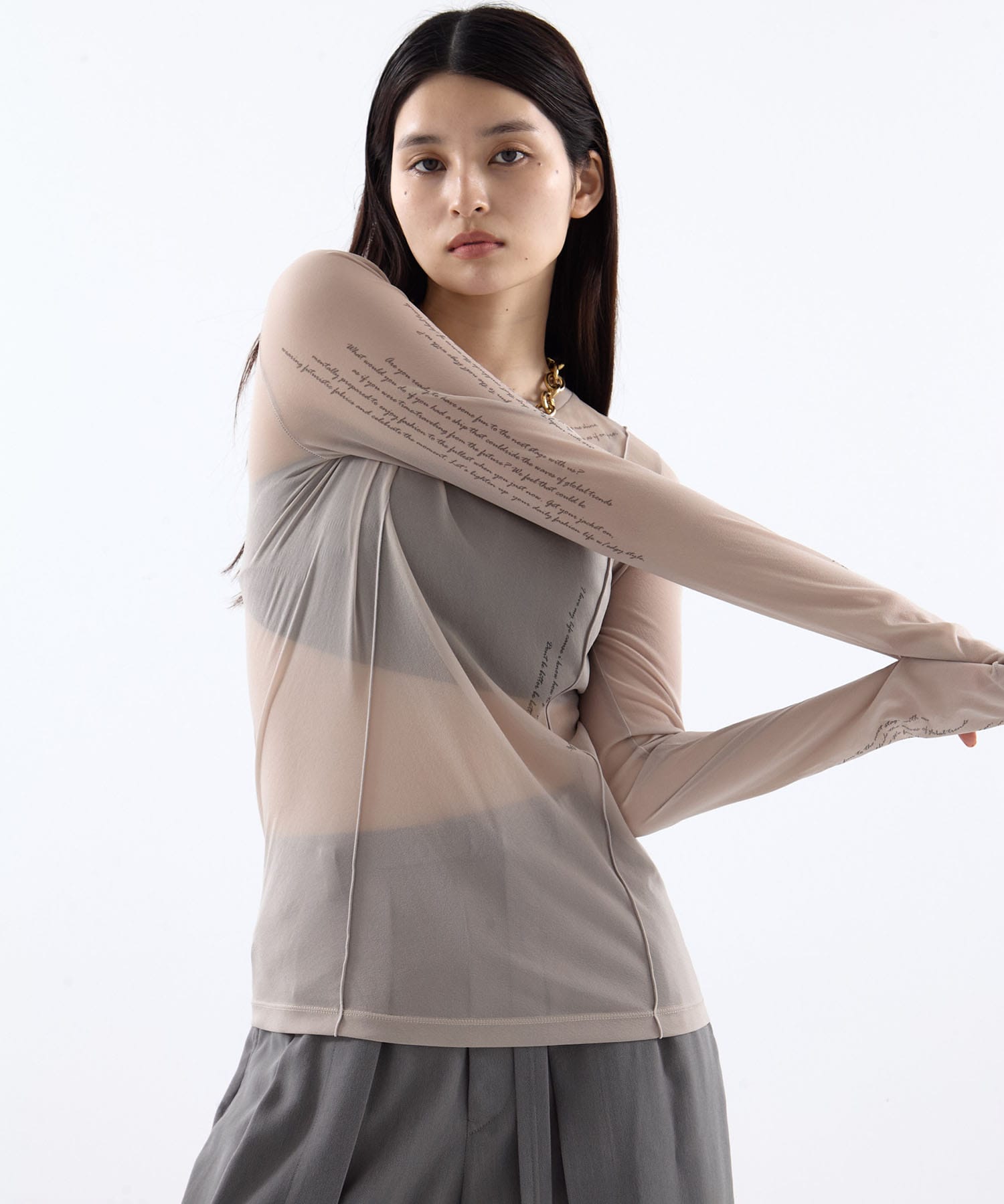 Tattoo Skin Mesh Top STUDIOUS