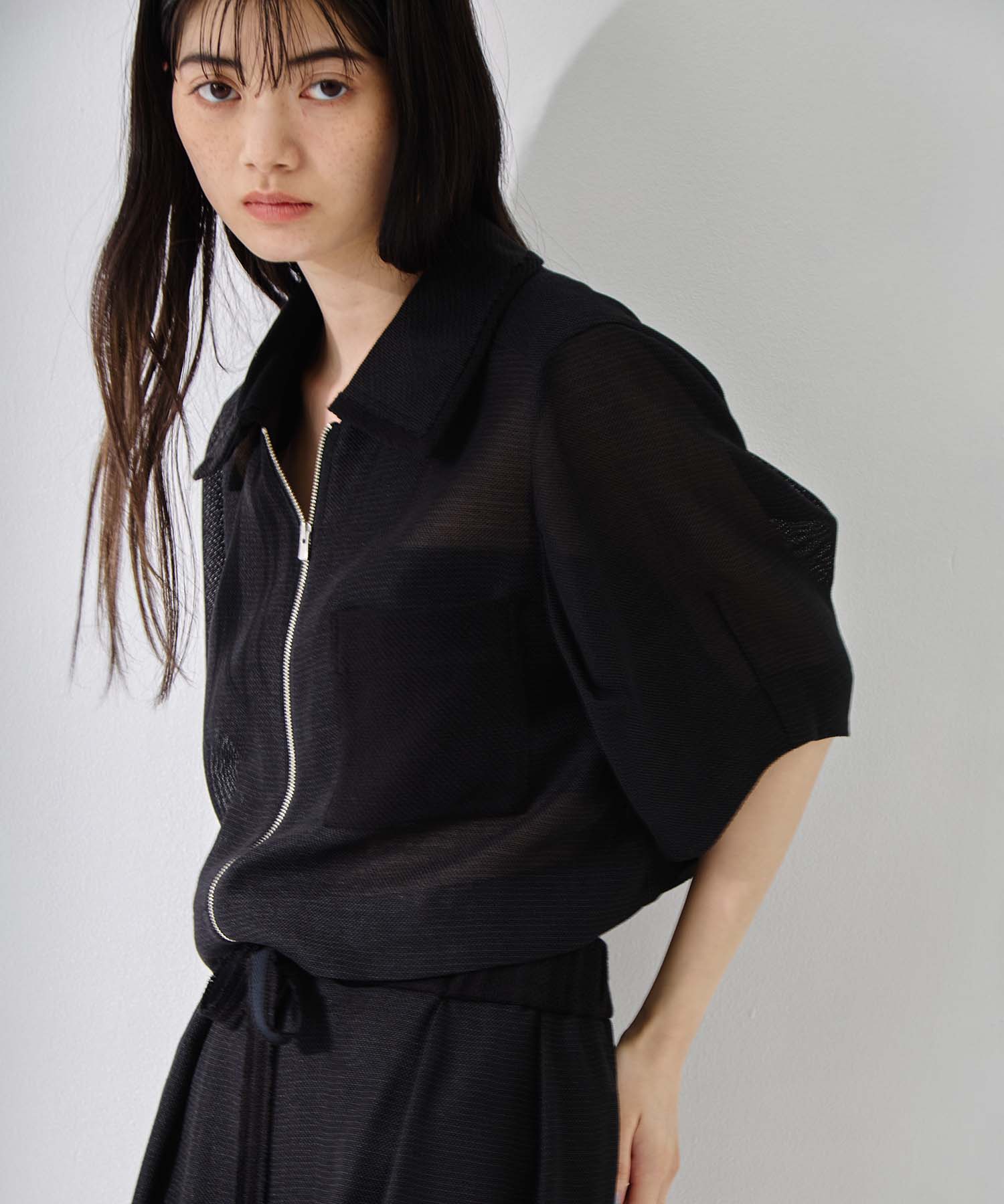 Washable Mesh Blouson STUDIOUS