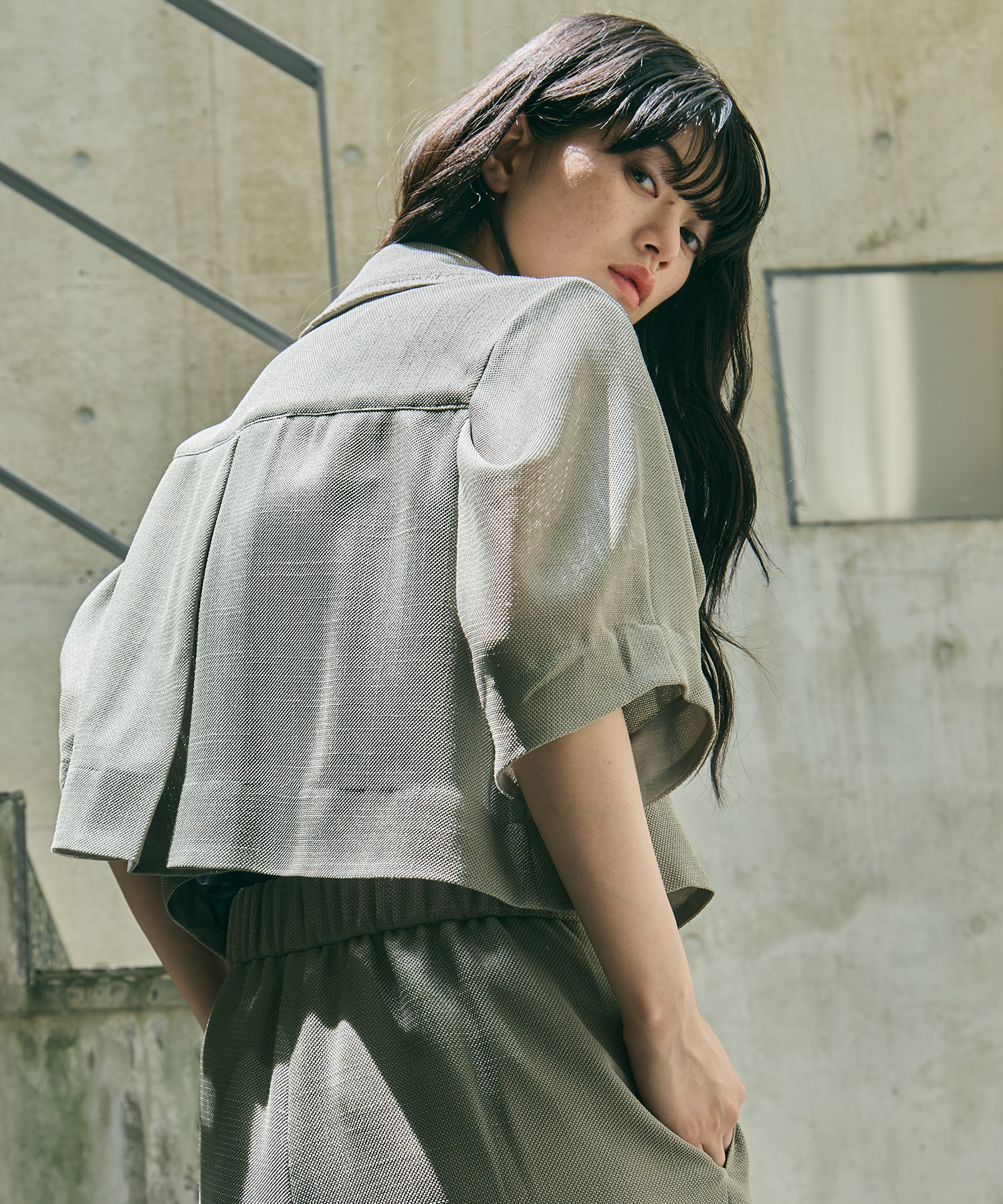 Washable Mesh Shirt Blouson STUDIOUS