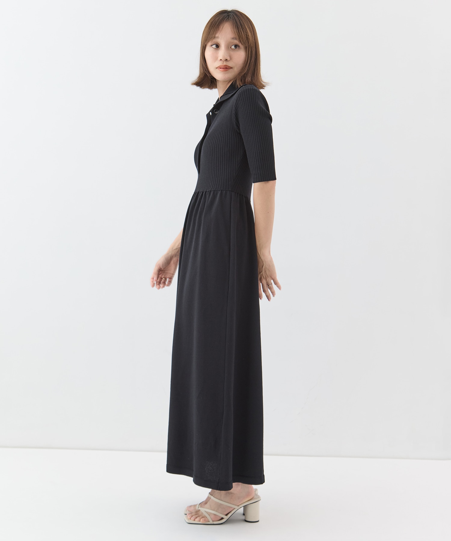 Sailor Collar Knit Dress STUDIOUS