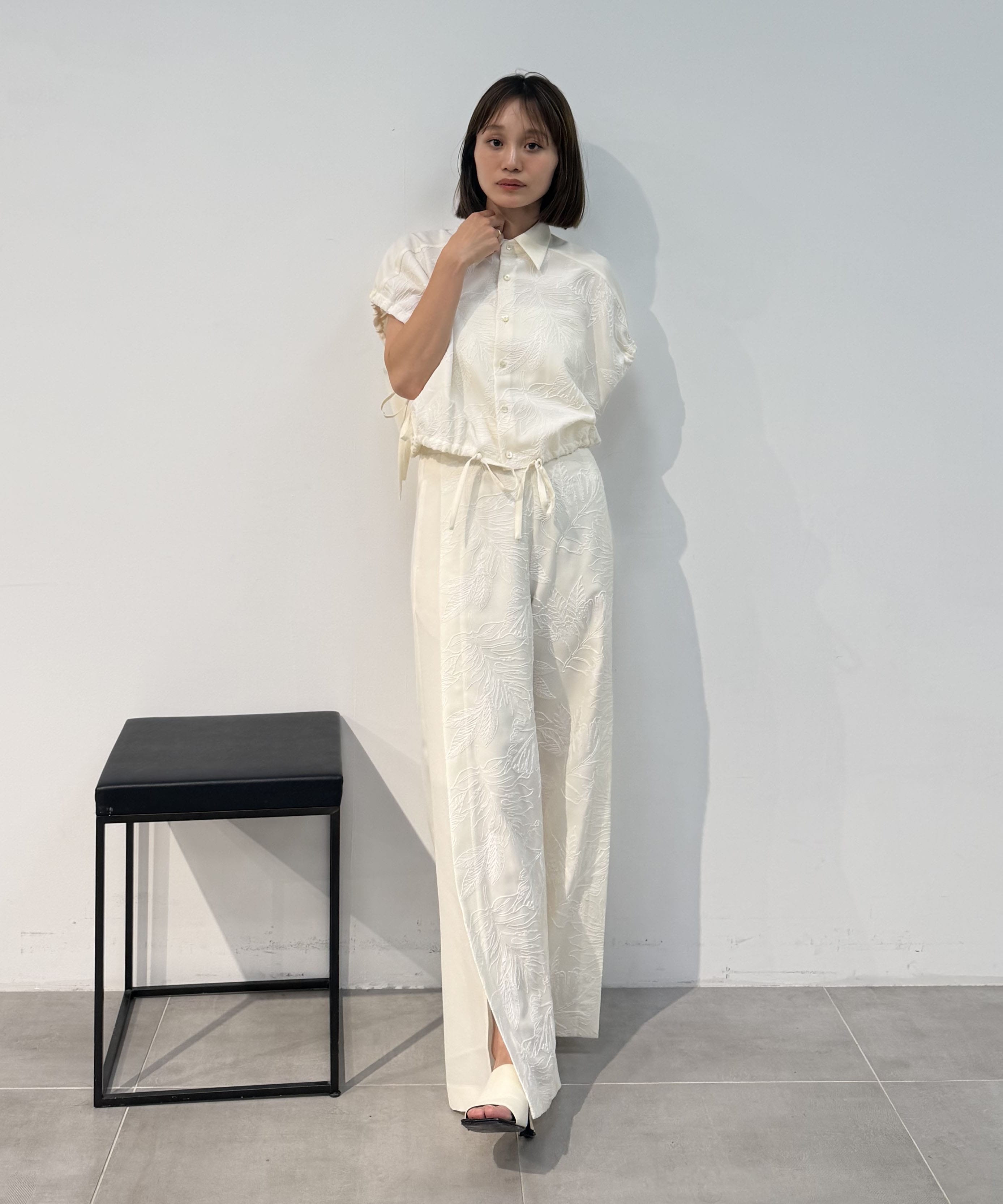 別注 FLOWER LACE POCKET PANTS UJOH