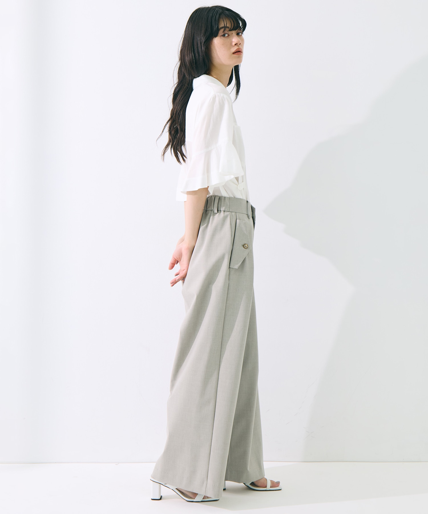 Flap Cargo Wide Pants STUDIOUS