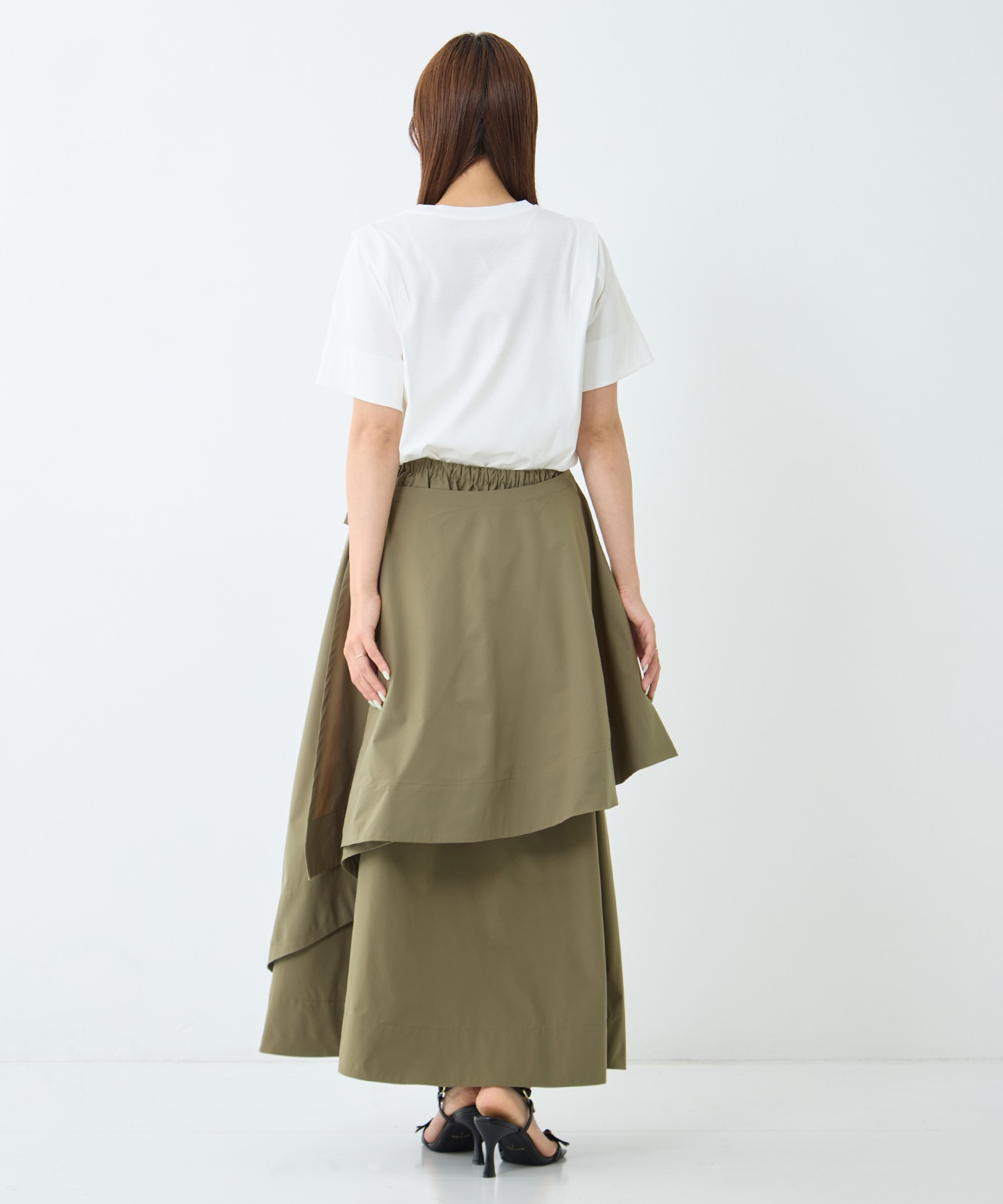 Asymmetry Wrap Layer Skirt STUDIOUS
