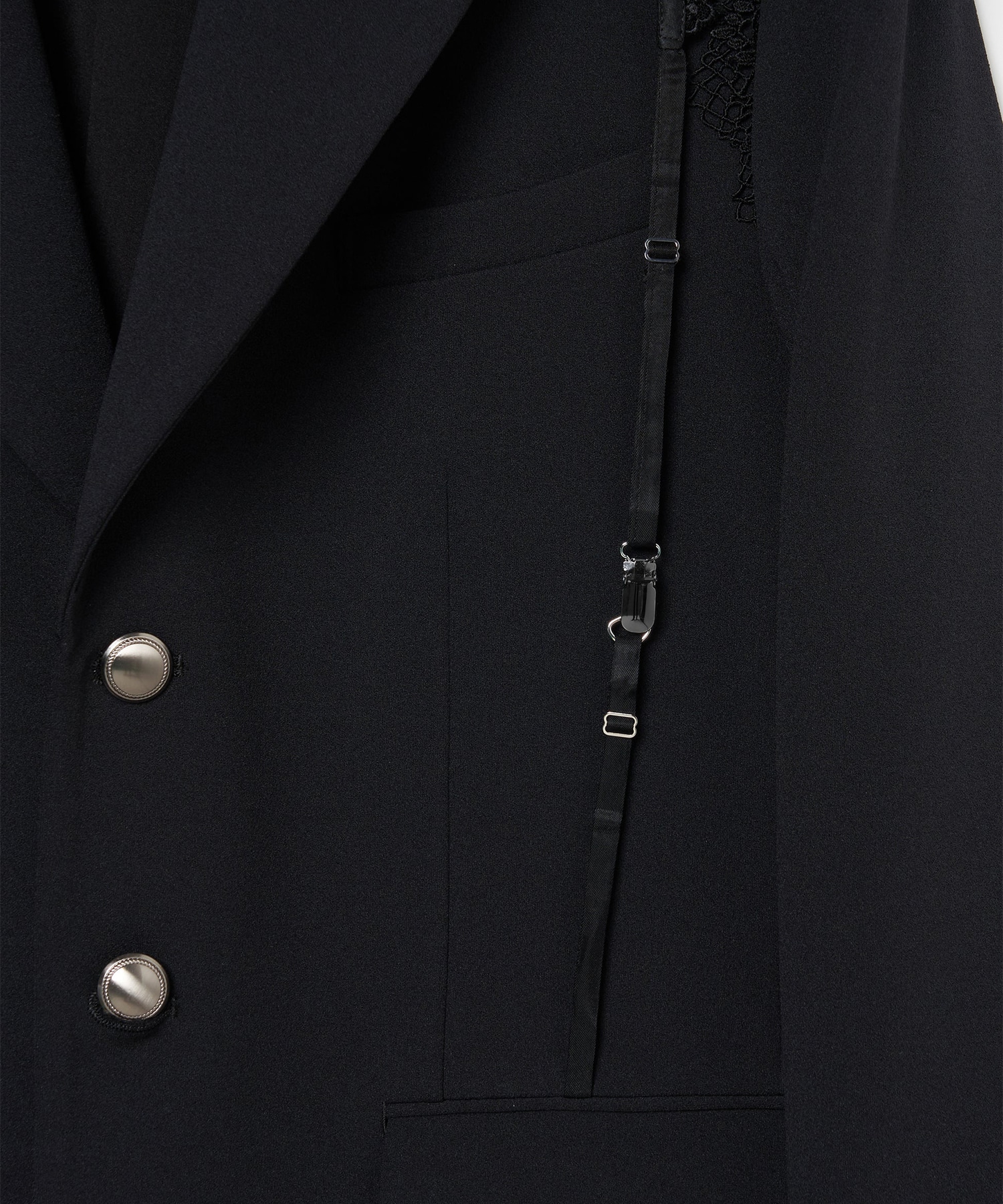 garter collar peaked lapel jacket tanakadaisuke