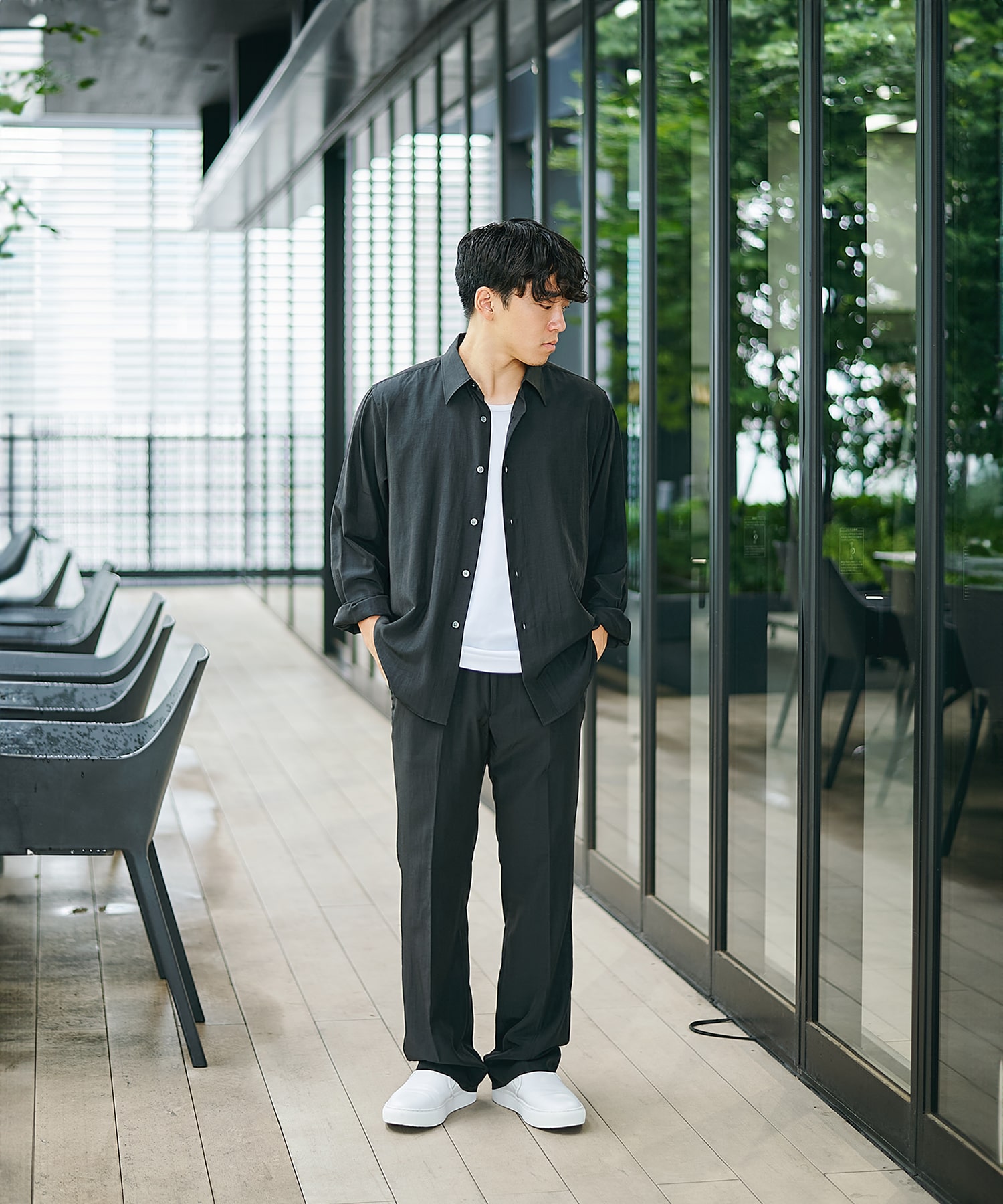 別注 Long Sleeve Regular Collar Shirt soe