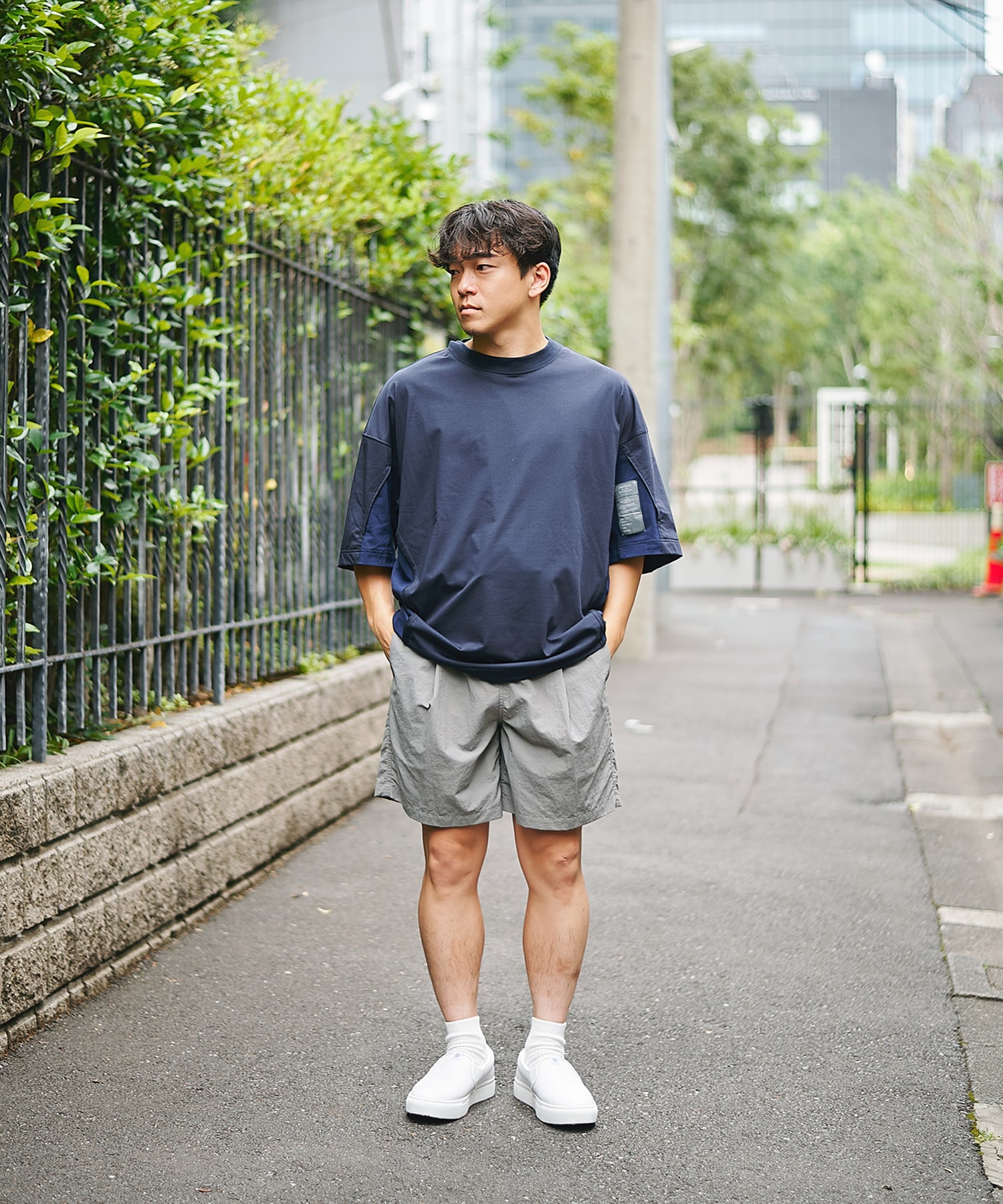 〈別注〉メッシュ切り替えミルスペックTEE N.HOOLYWOOD