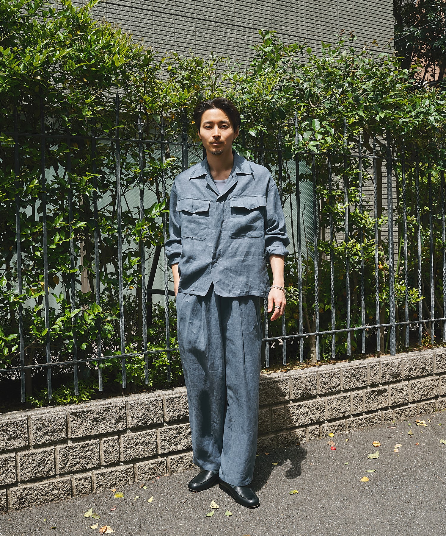 別注 LINEN TROPICAL FATIGUE SHIRT MARKAWARE/marka