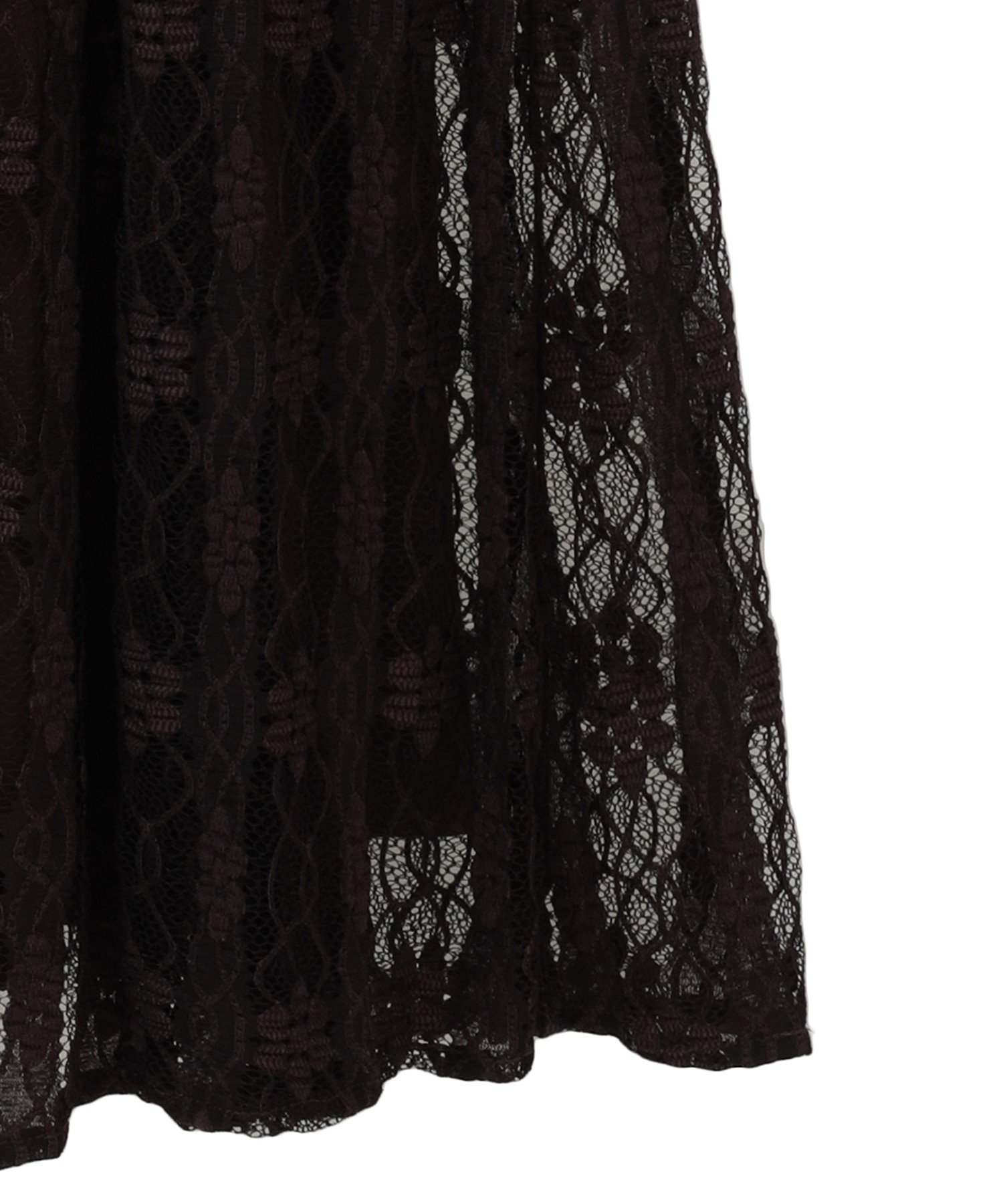 LACE MINI PUFF SLEEVE ONEPIECE CLANE